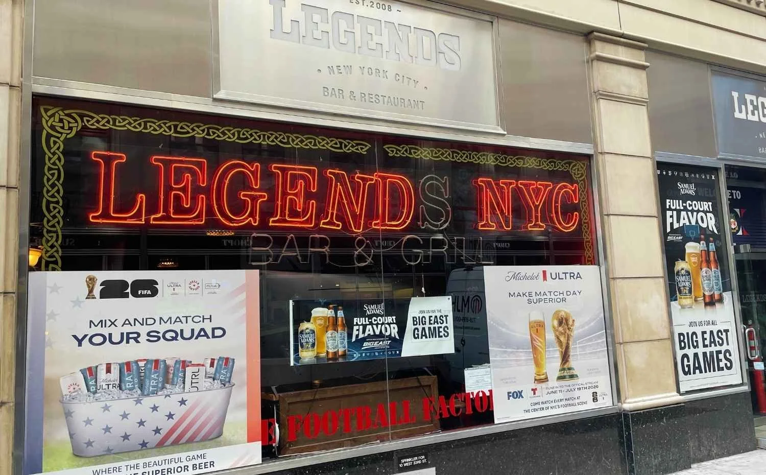 Legends Bar NYC from outside