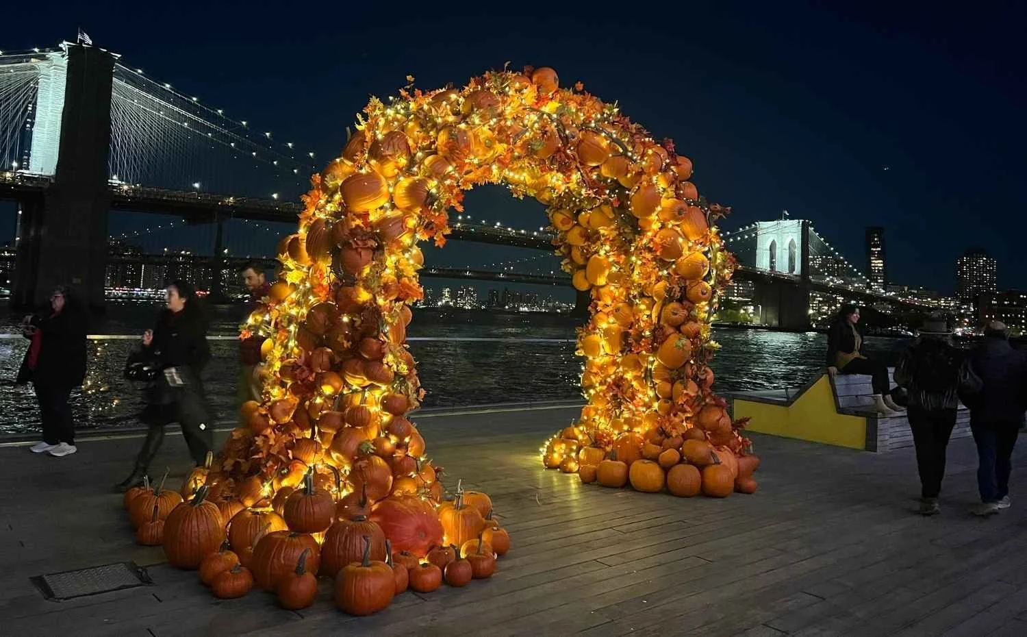 Pumpkin Arch at Pier 17