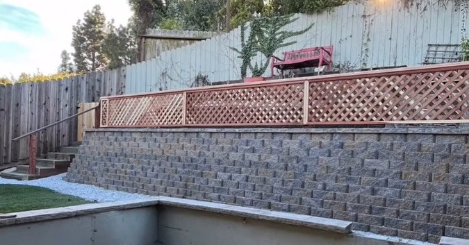 NEW RETAINING WALL