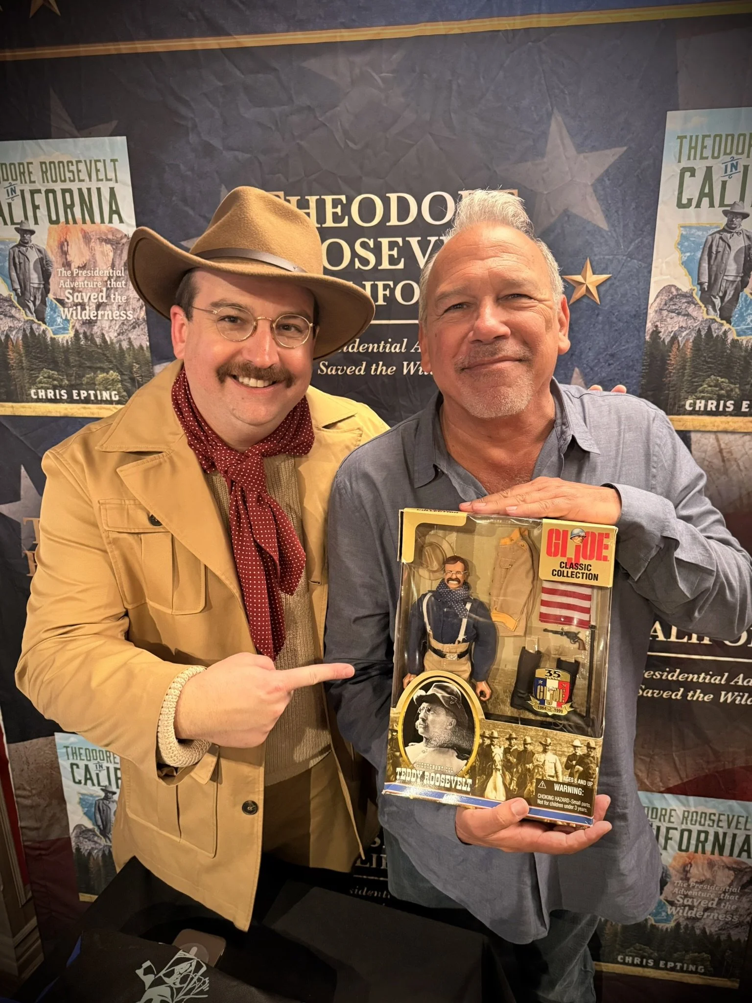 With author Chris Epting. April 2025.