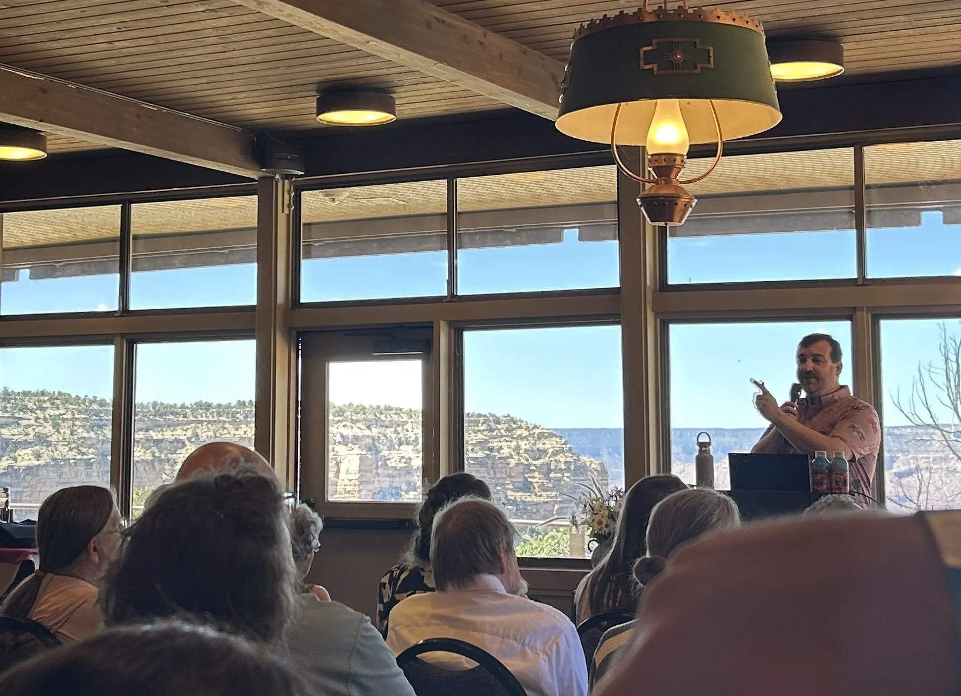 Speaking at the Grand Canyon.  June 2025.