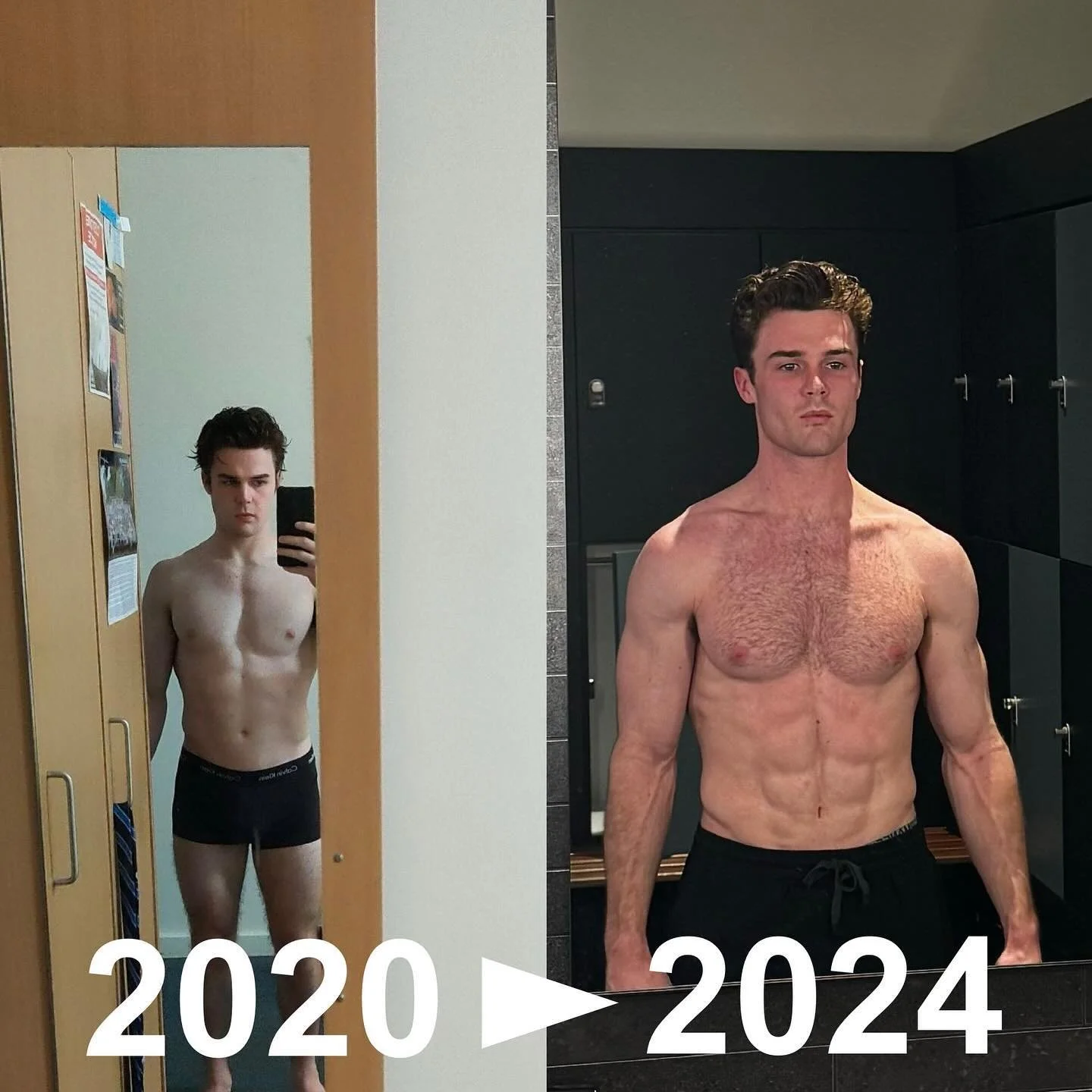 I thought it best to start this page with my story 📖 

Coming to university from school, I was quite fit from my time training as a gymnast. While the picture on the left might look okay to some of you &ndash; physically, it is probably the worst I 
