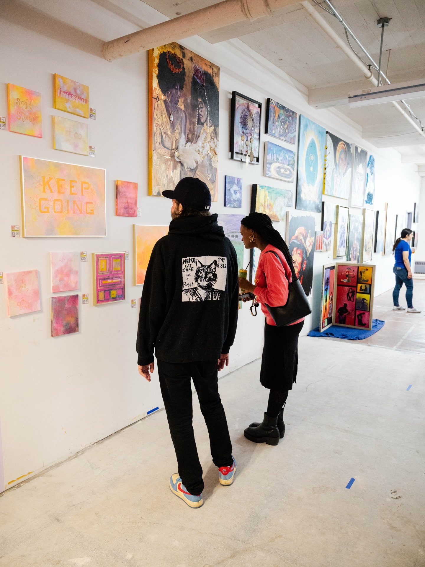 On 2/22, Everything Studio hosted our first big event for the public: an Everything Open Studio!

70ish friends and family came to see the space, hear our talk, buy art (!!), make art, and be in community. It was an event filled with love that passed