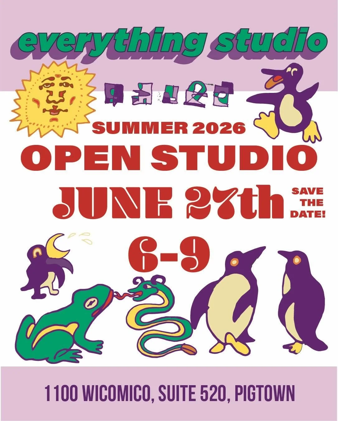 SUMMER OPEN STUDIO!

Join us Sat, June 27, 6-9pm for our second open studio! 

ART!
DRINKS!
FRIENDSHIP!
ACTIVITIES!
JOY!

Link in bio! Get tickets! We love you!