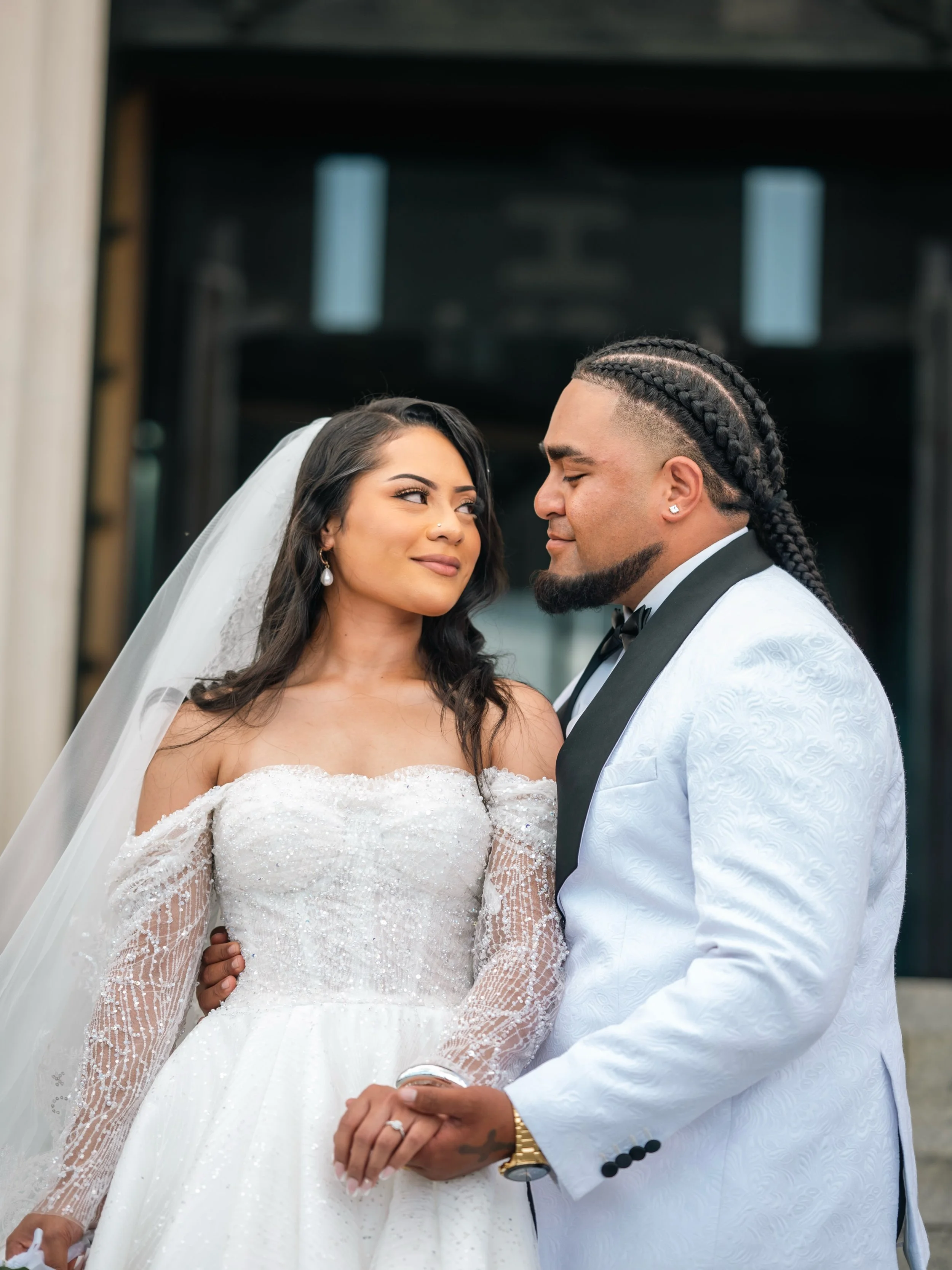 O &amp; J embracing their faith, culture and promise to forever. #nzwedding #aucklandwedding