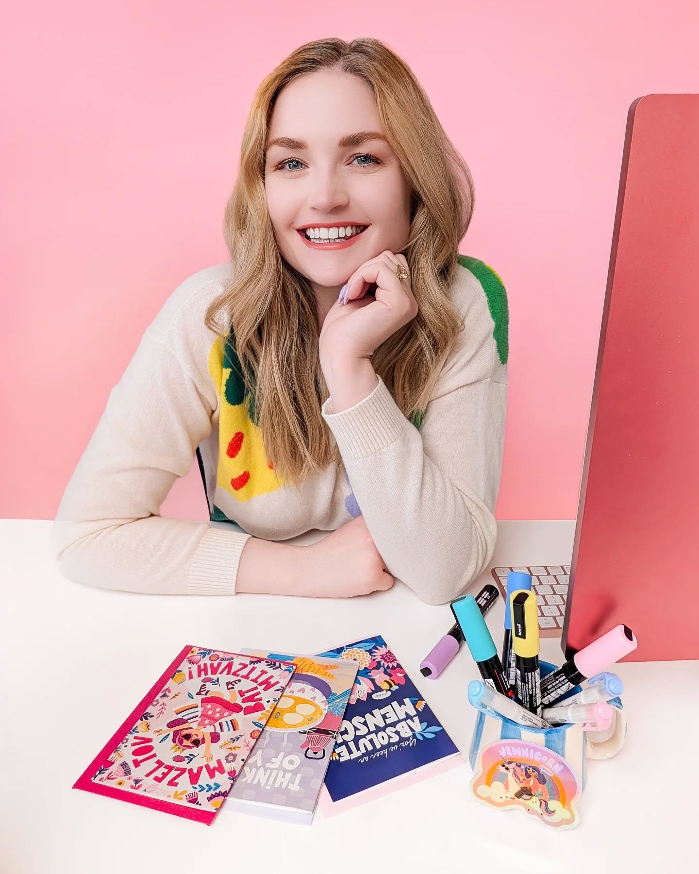 Hi, I&rsquo;m Andi&mdash; Voice behind the captions, illustrator, and creative heart behind Oy Vey Crafts ✨

I&rsquo;m a brand and headshot photographer based in Oakland, CA, and I started this little shop during maternity leave with baby number two.