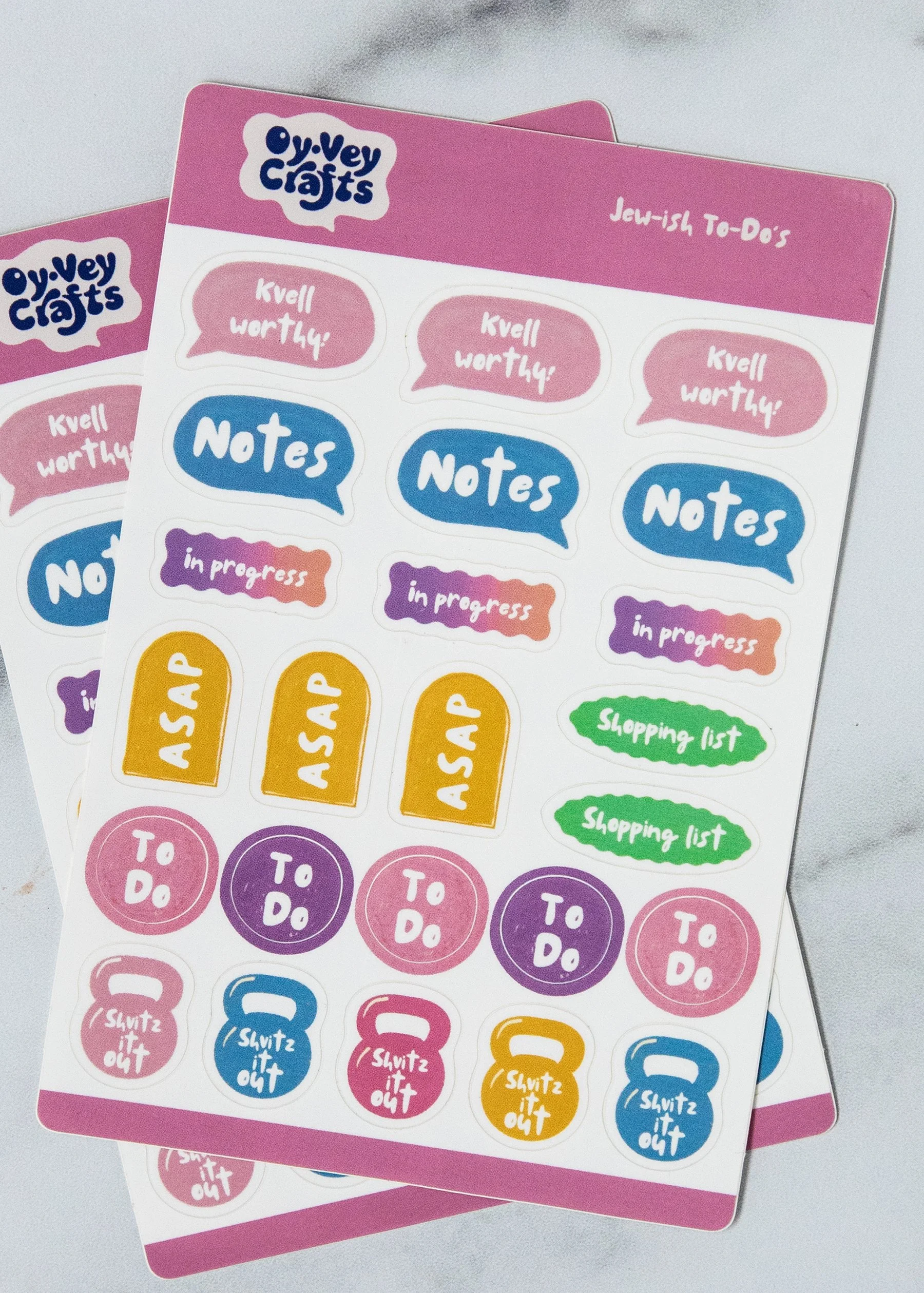 Jew-ish To-Do’s Sticker Sheet
