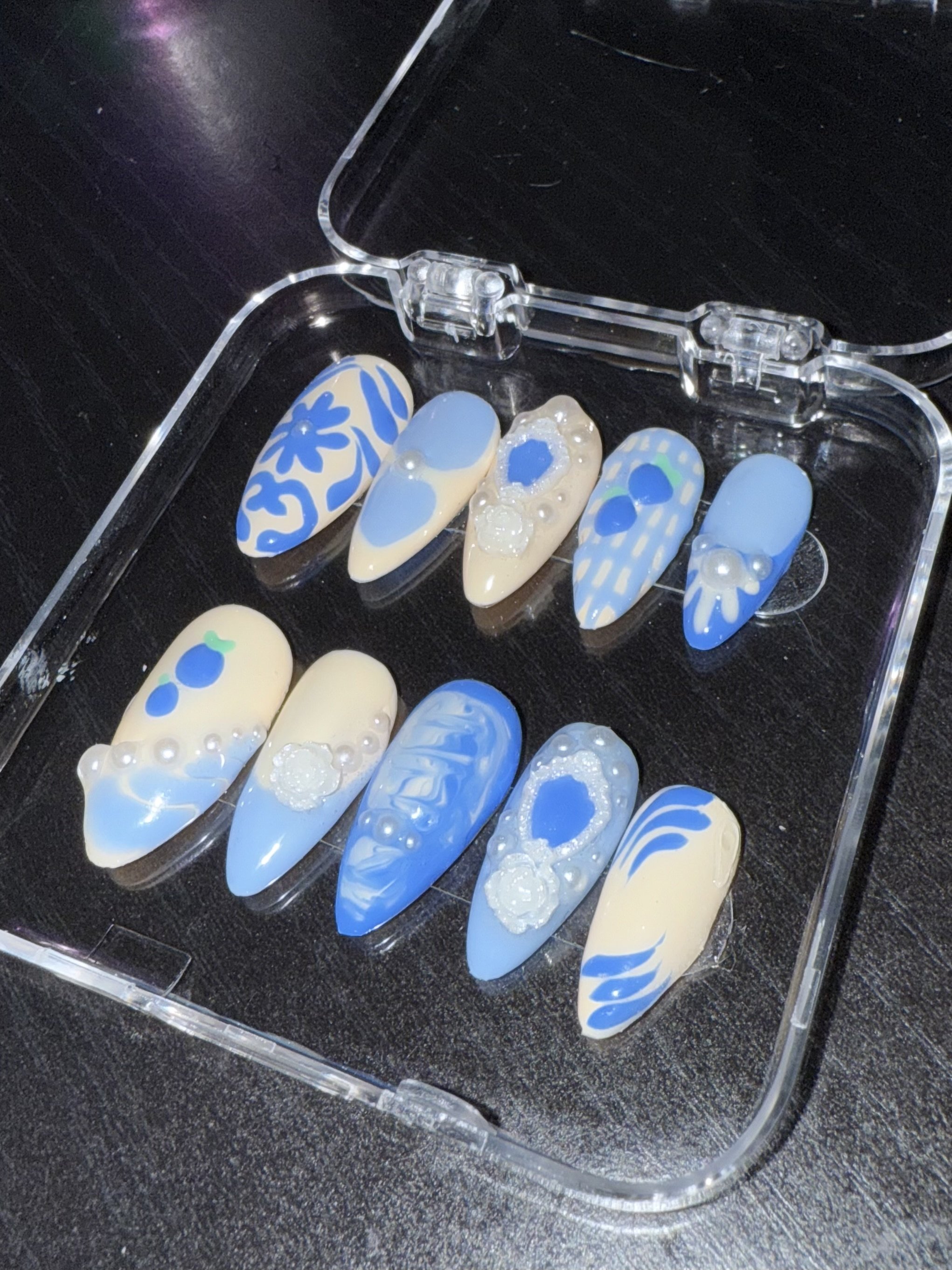 Blue Spring Pearl Set