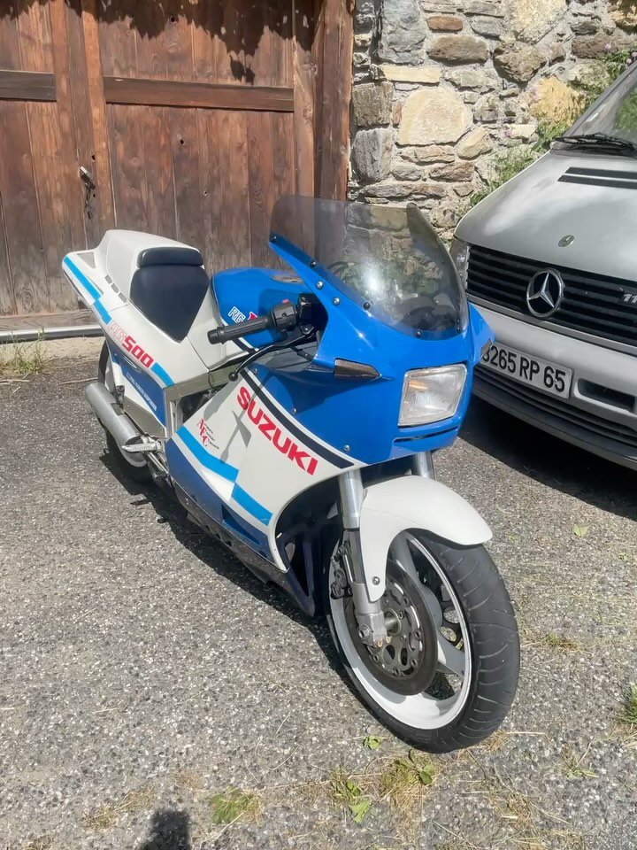 C’est bon de retrouver son deux temps ❤️ #500rggamma #towstroke #synthese #ipone