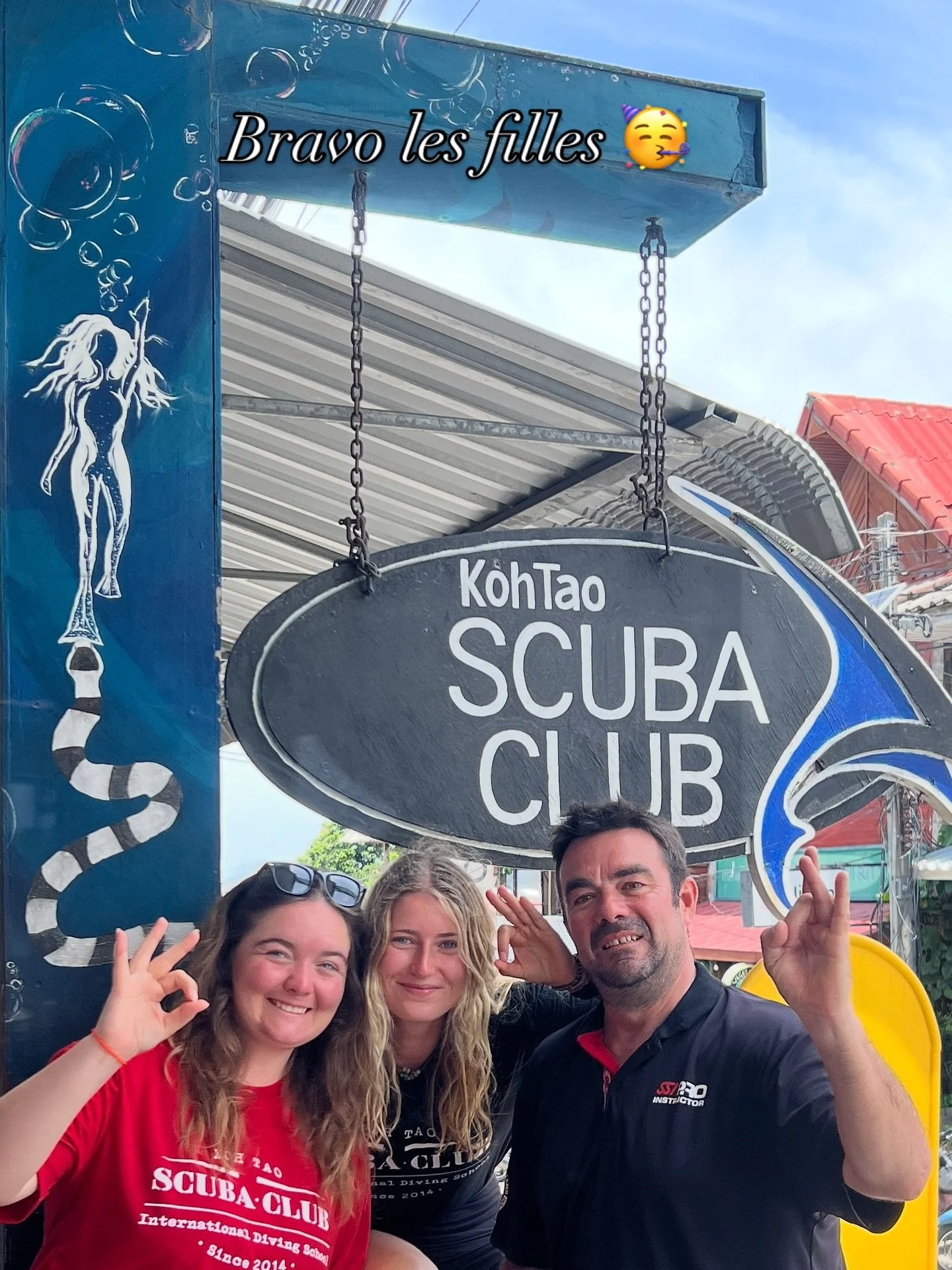 Bravo Romy et Ivana pour votre OpenWater 🥳 beaux moments partagés ensemble et bienvenue dans the bubbles world ! 🌎