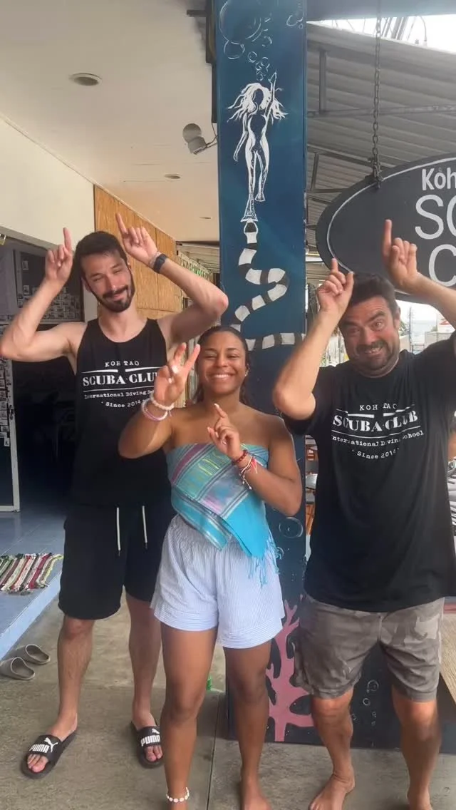 Bravo Kesya & Lucas pour cet OpenWater et Deep ADV 🥳🥳 le whale shark se souviendra de vous… la cerise sur le pompon ! 🤣bises à vous deux 😘😘🙏🙏 #whaleshark #scubadiving #kohtao @g.kekeeee @banegue