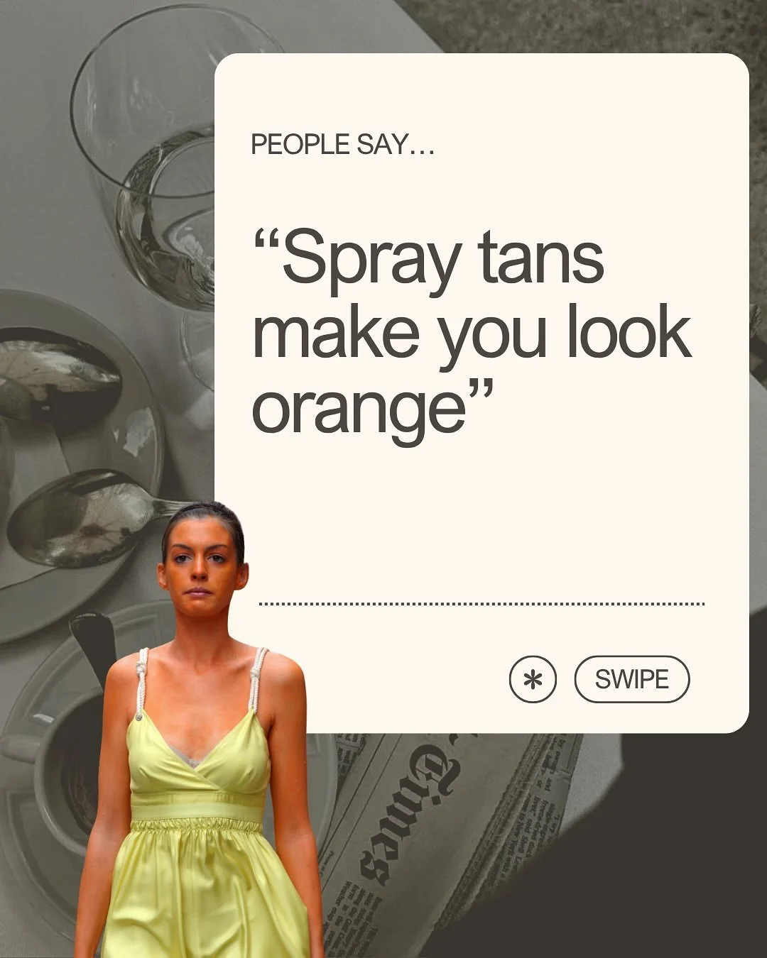 fear of 🍊 might hold some people back from trying out a spray tan, but the reality is when it&rsquo;s done correctly this won&rsquo;t happen! professional spray tan artists have the knowledge needed to customize the formula to each individual 🤎