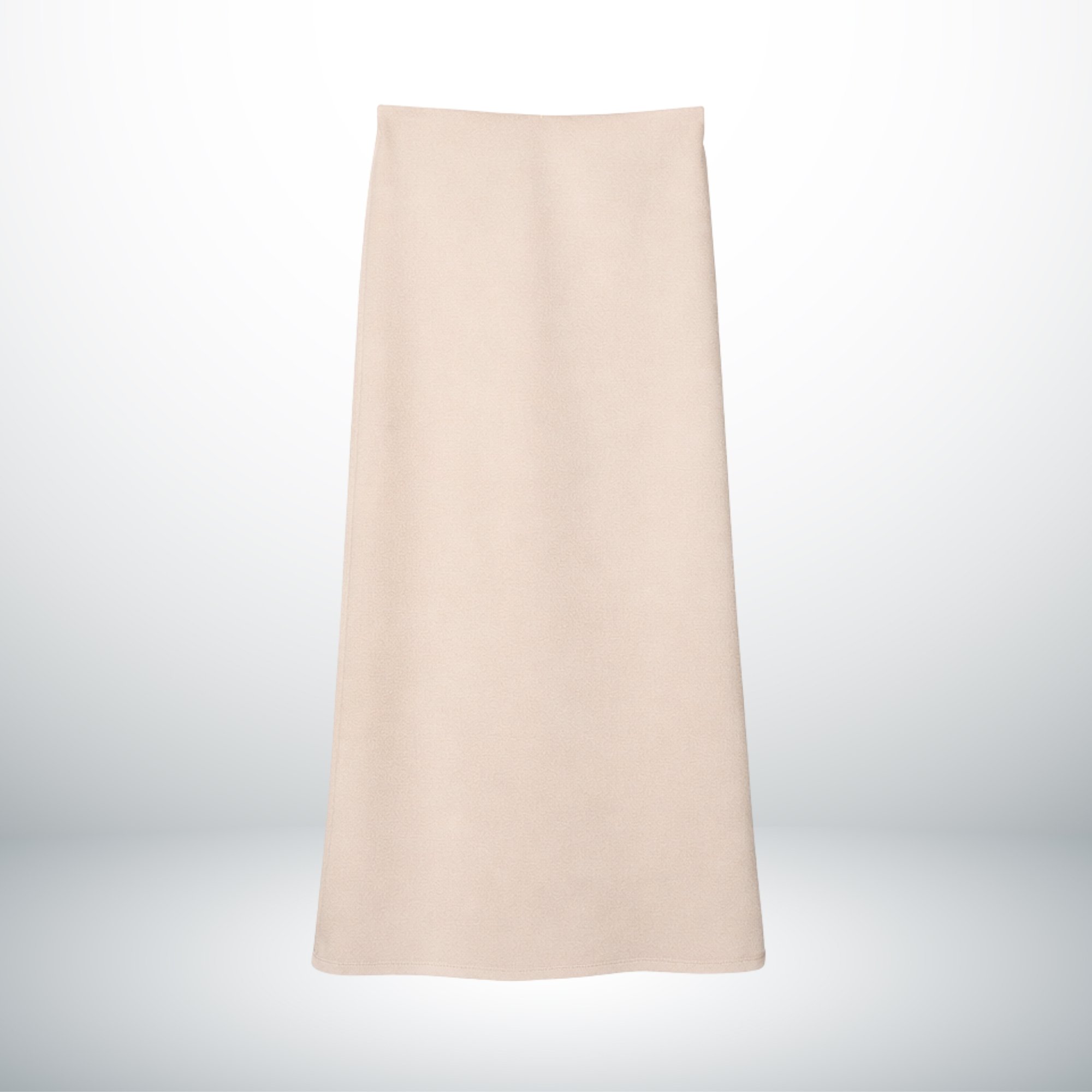 LIGHT CREAM STRETCH LONG SKIRT