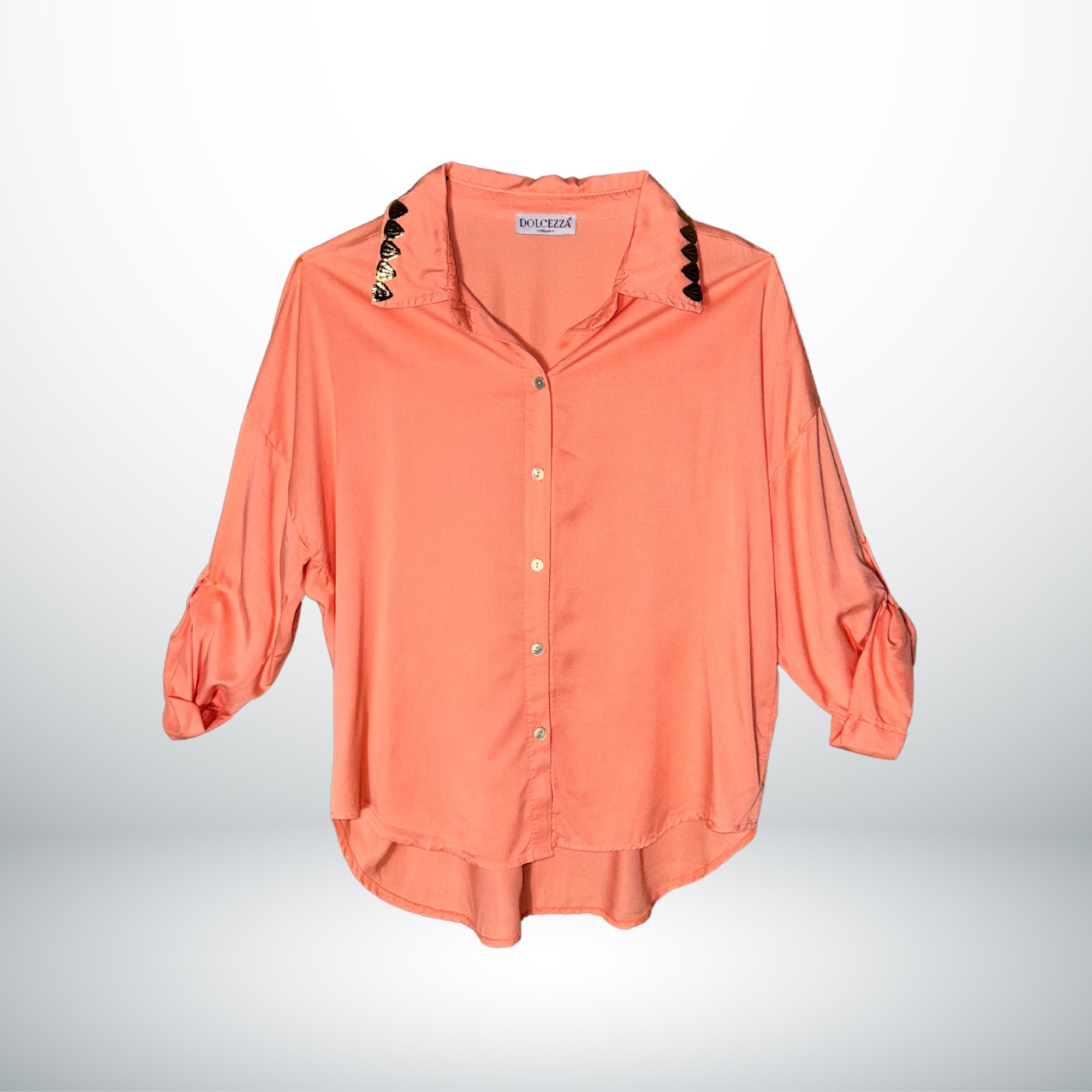 SALMON OVERSIZE SHIRT