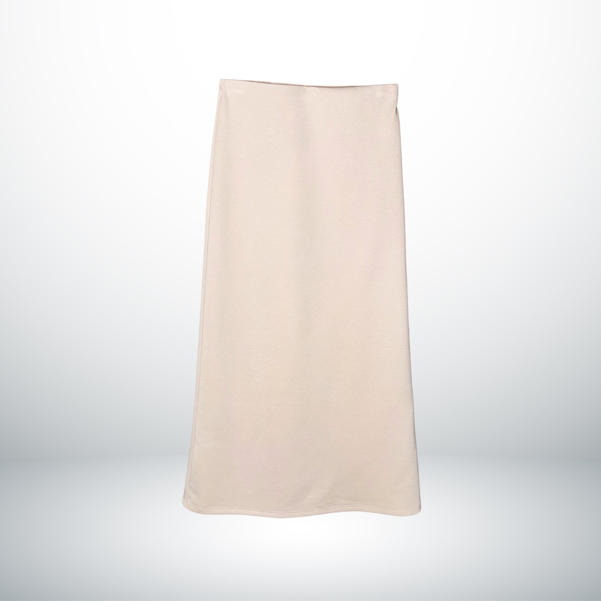 LIGHT CREAM STRECH VISCOSE SKIRT