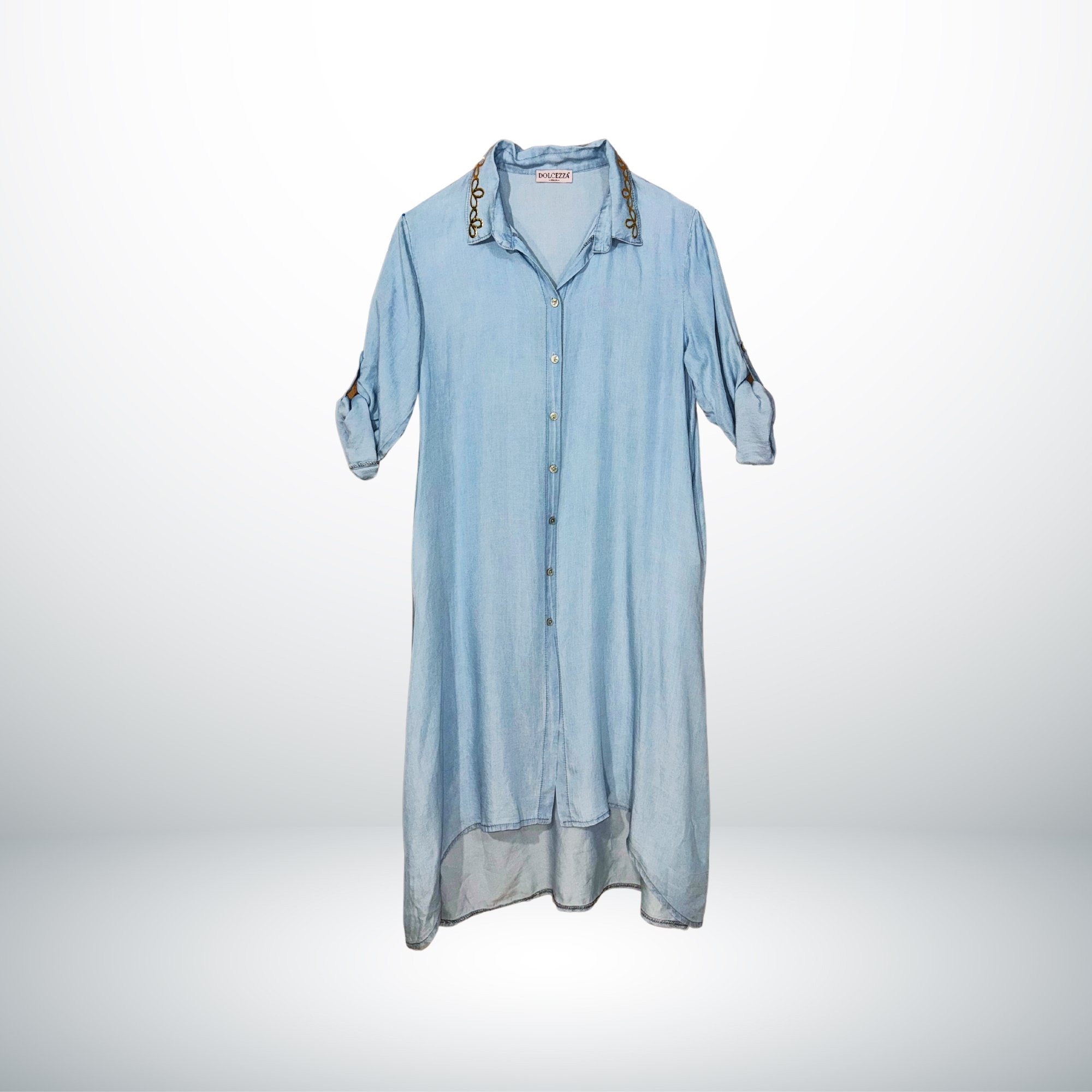 MEDITERRANEAN CHIC COTTON DRESS