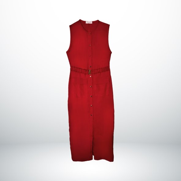 SLEVELESS CHEMISIER DRESS