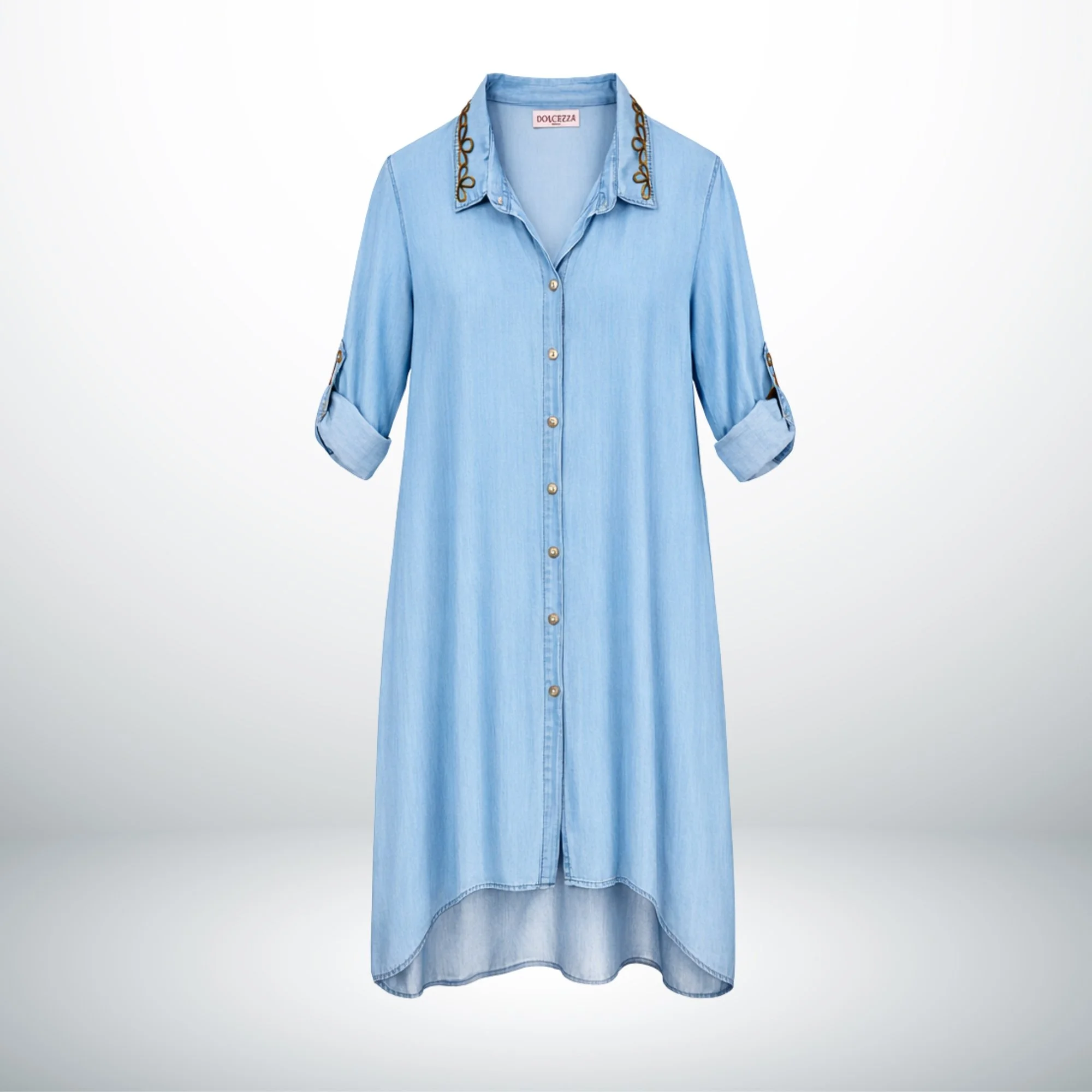 MEDITERRANEAN CHIC COTTON DRESS