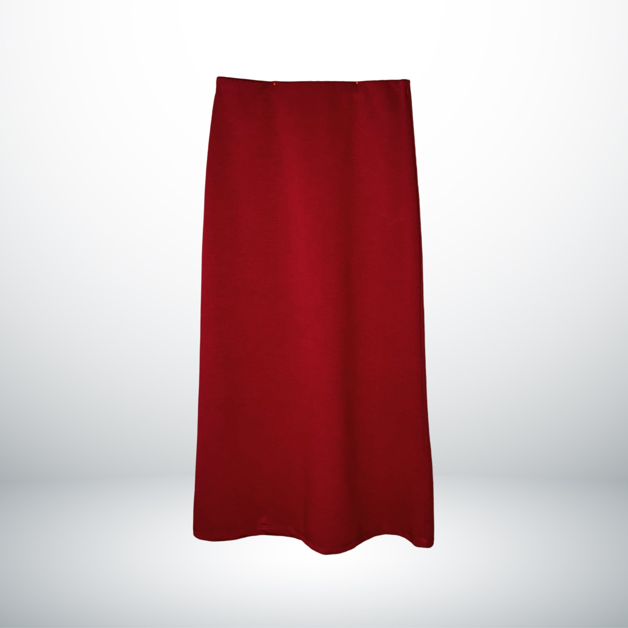 BURGUNDY STRECH VISCOSE SKIRT