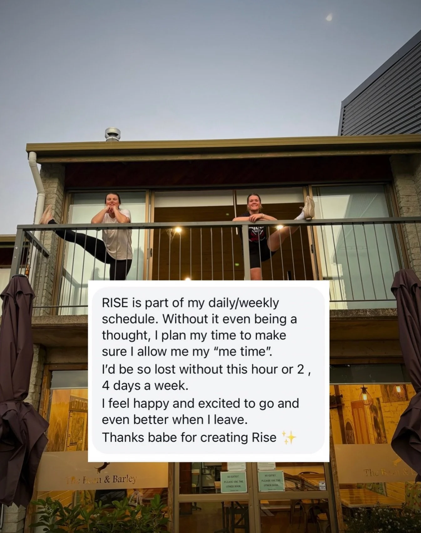 Everything I hoped Rise would be for you&hellip;
You&rsquo;ve become for me.

I built Rise to be a safe space&mdash;
a place to exhale, to drop the weight of the day,
to move your body, to feel seen, to reconnect with yourself.
A place where you coul