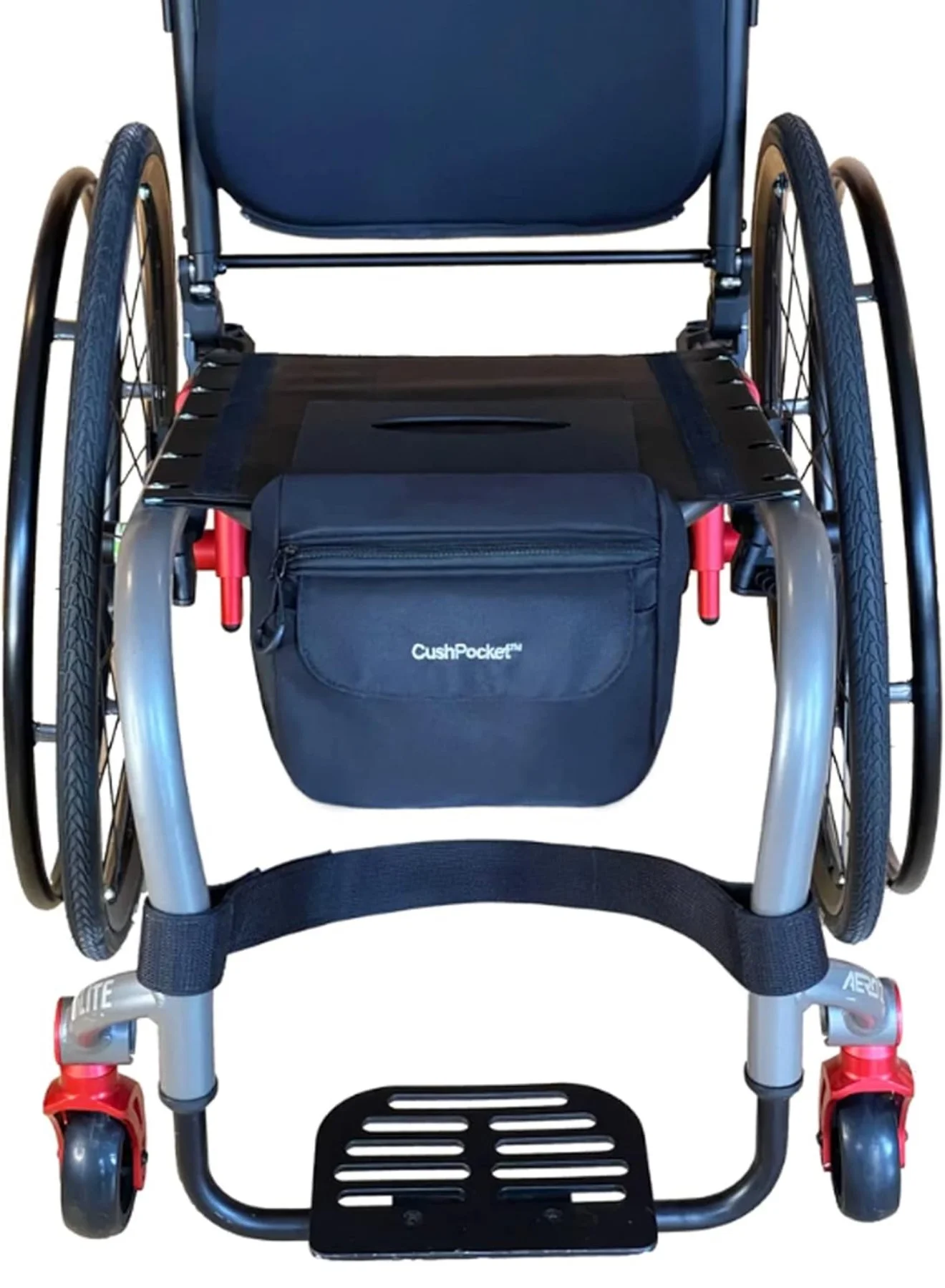 CushPocket™ Wheelchair Storage Bag, Bigger, Better, Improved Features, Black