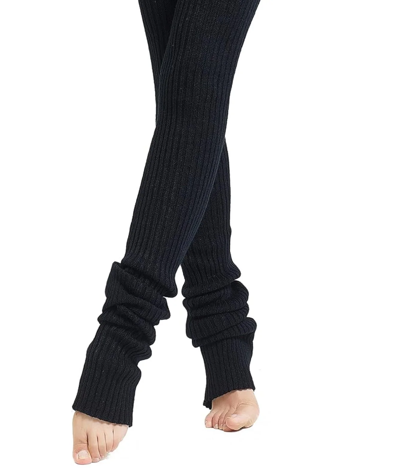 Henwarry 27 or 34 Inch Length Leg Warmers Knit Over the Knee Extra Long Winter Soft Thick Thigh High Footless Socks for Women