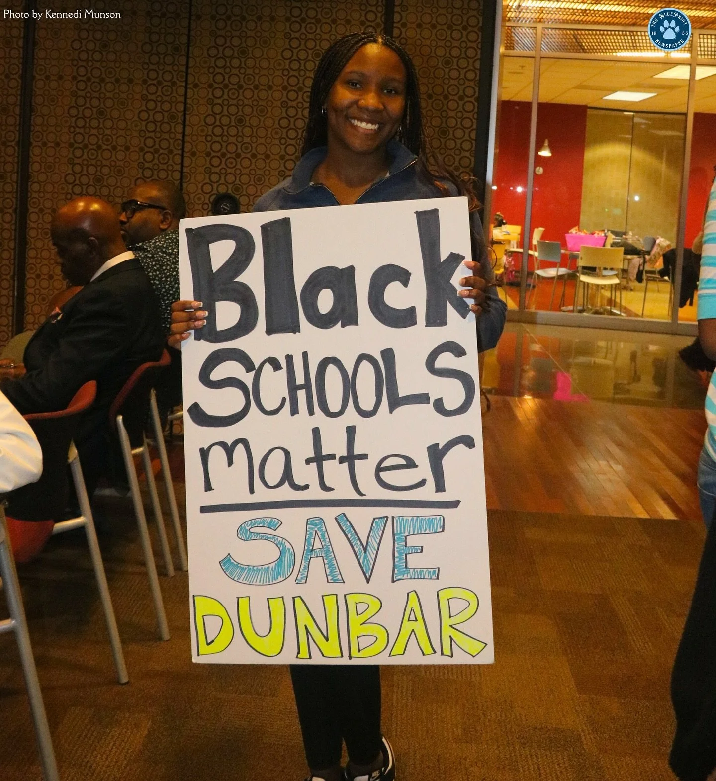 Last week, the AUC community showed up and showed out for Dunbar Elementary💙 From students to local residents, everyone came together to stand for Dunbar Elementary during the School Board hearing &mdash; proving that when we unite, community truly 