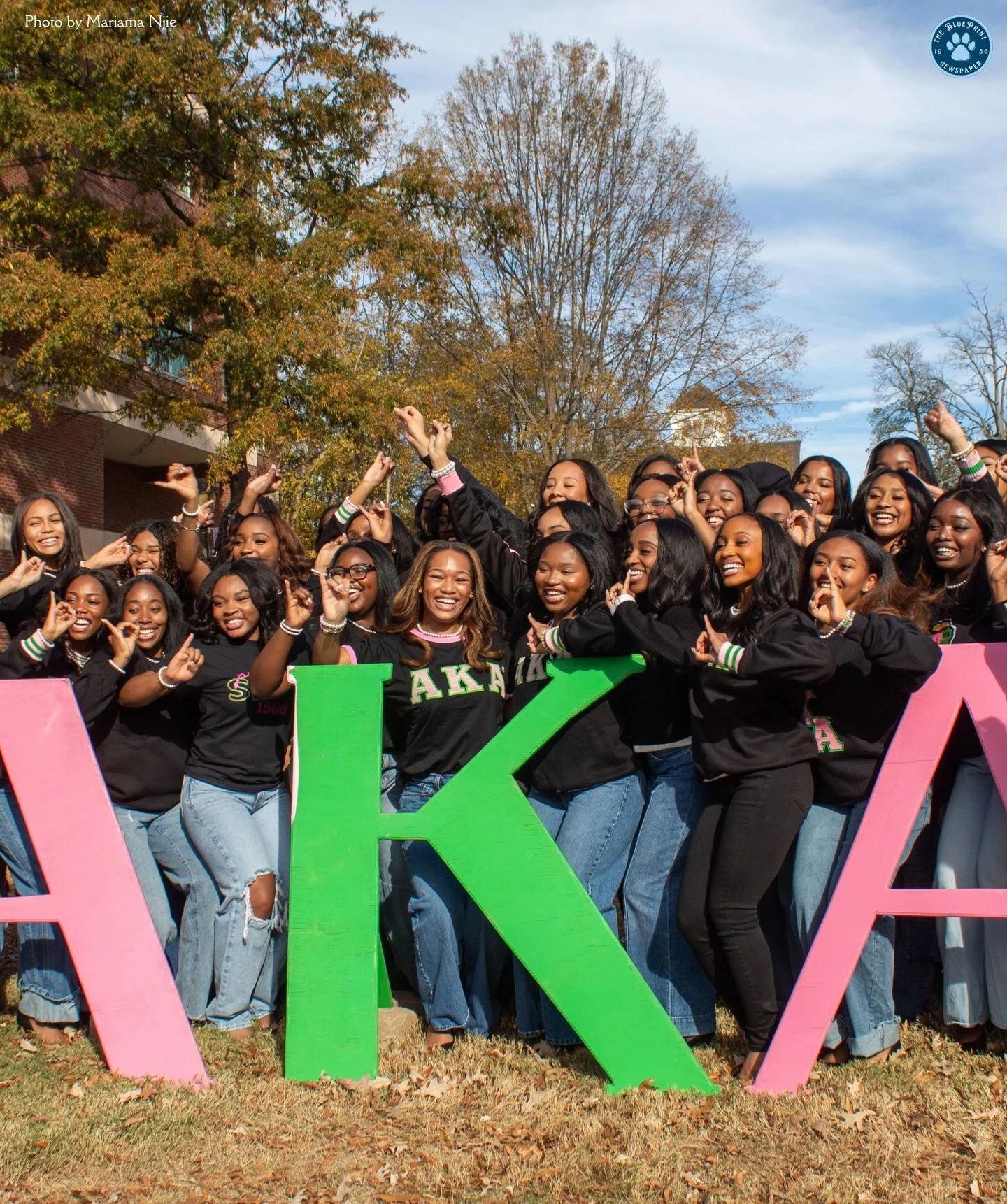 On Sunday, the yard got fifty times prettier! Congratulations to the Fall 2025 initiates of @19sweetmupi79! We&rsquo;d like to shoutout our very own @erinngardner_, @mayaevanns, @kelsie_ania, @nolajames_, @harv._tayy and @abrianasyleste, we are so pr