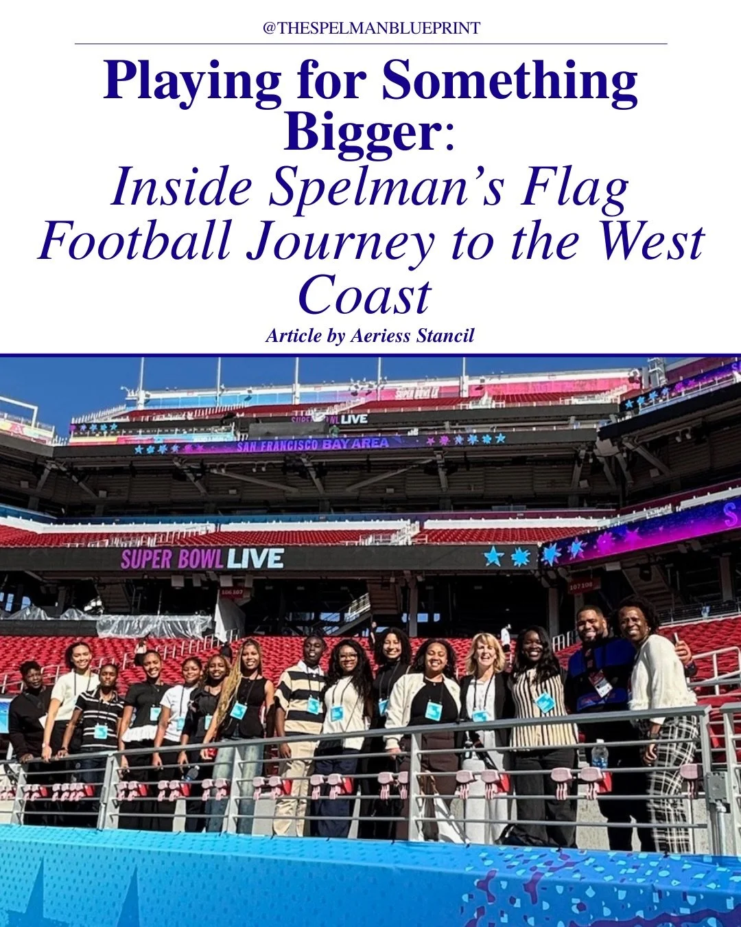 Bringing tradition back one game at a time 🏈✨ Spelman&rsquo;s Flag Football team is redefining athletics on campus, reviving a legacy of teamwork, school spirit and sisterhood through a student-led vision turned reality. 

Read more and find the ful