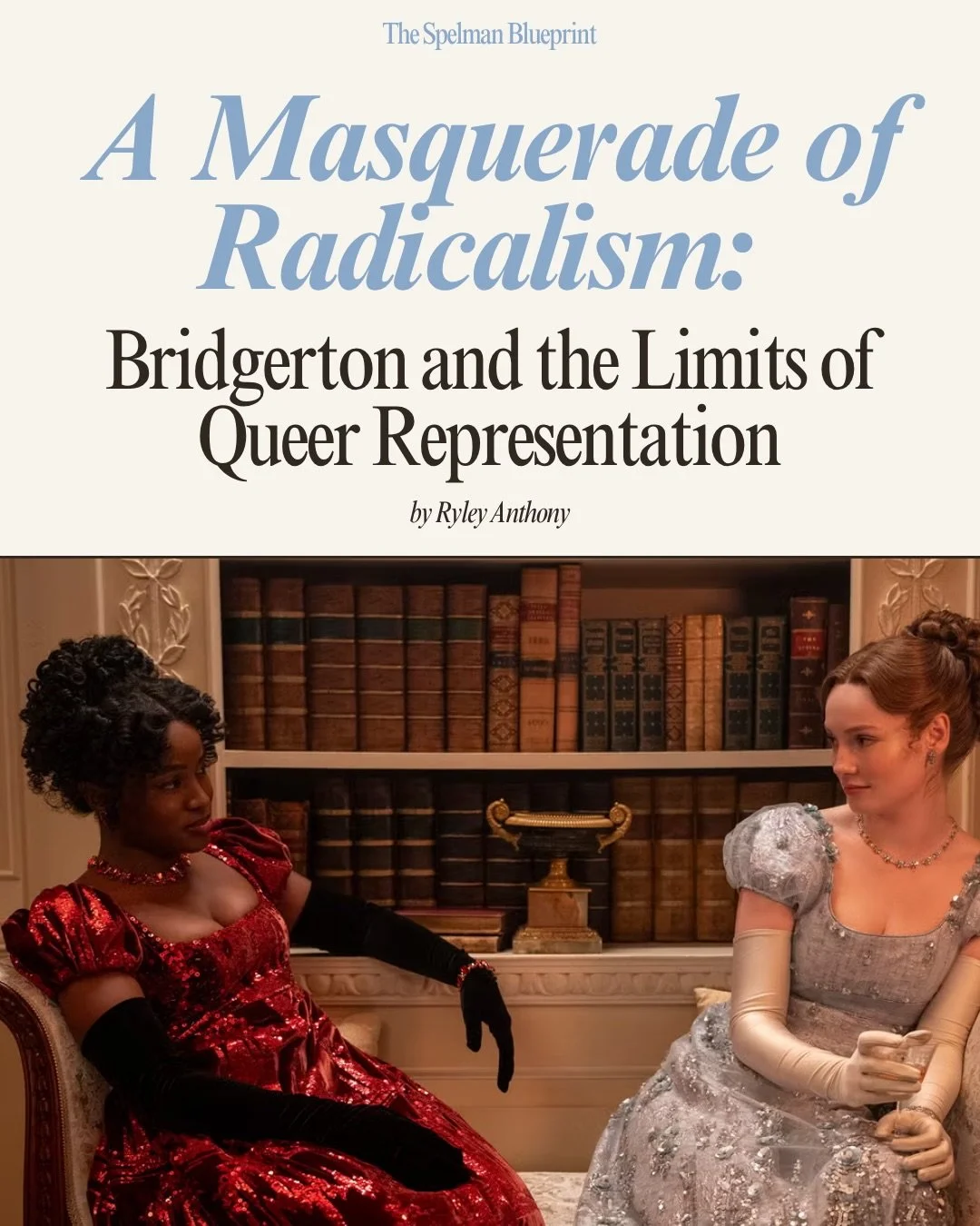 How radical is representation if it still plays it safe? 🎭
This piece unpacks how Bridgerton teases queerness without fully committing&mdash;raising questions about visibility, performative inclusion, and who truly gets centered in love stories🏳️&z