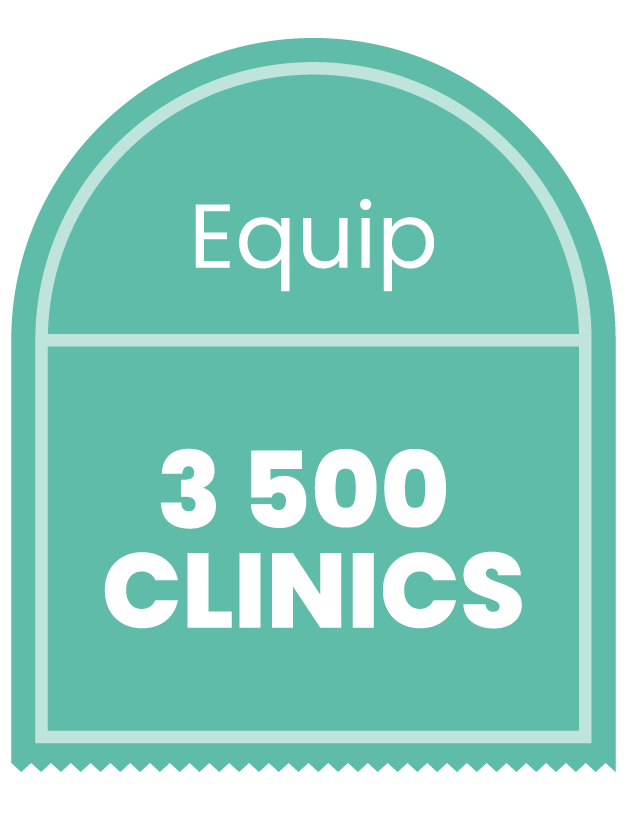 Equip 3 500 Clinics