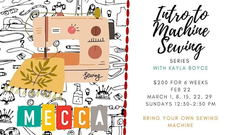 Just two spots left! Learn how to use your sewing machine with confidence and complete weekly projects with me in this six week series at @meccaeugene starting this Sunday! Register through MECCA to grab your spot
