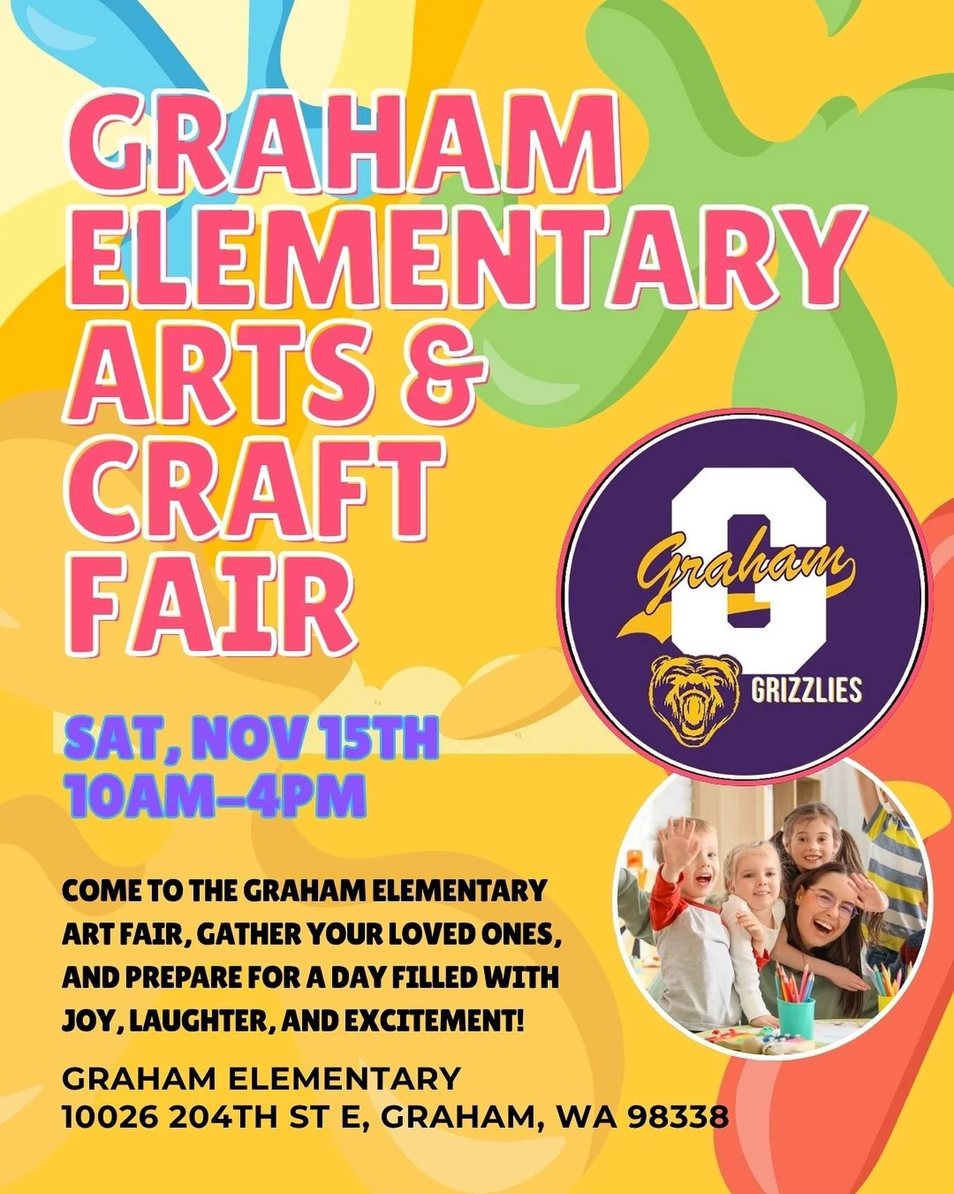 Join us next weekend to support local artists and kids!