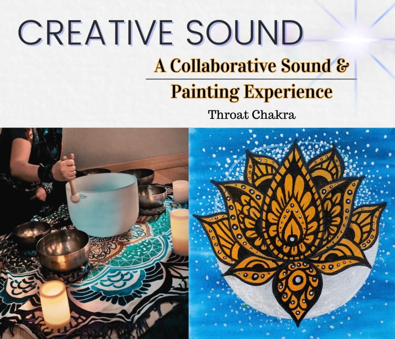 Throat Chakra: A Yoga, Sound Bath &amp; Painting Experience

Unlock Your Voice &amp; Creativity:

Join Gina Rusconi and Katie Beloved for a transformative experience blending yoga, painting, and sound healing, all centered around the Throat Chakra.

