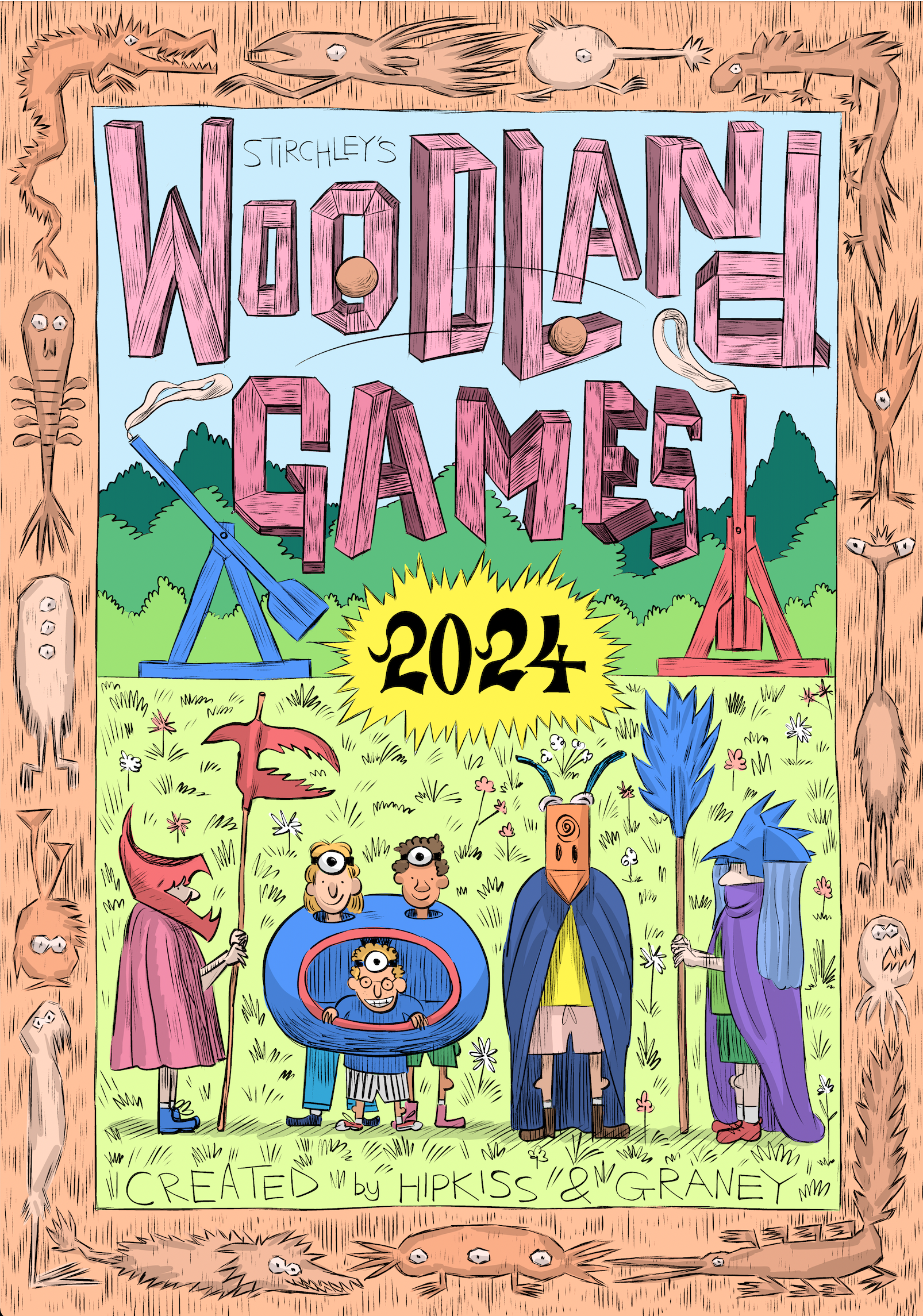 Woodlands Games: Poster design front side