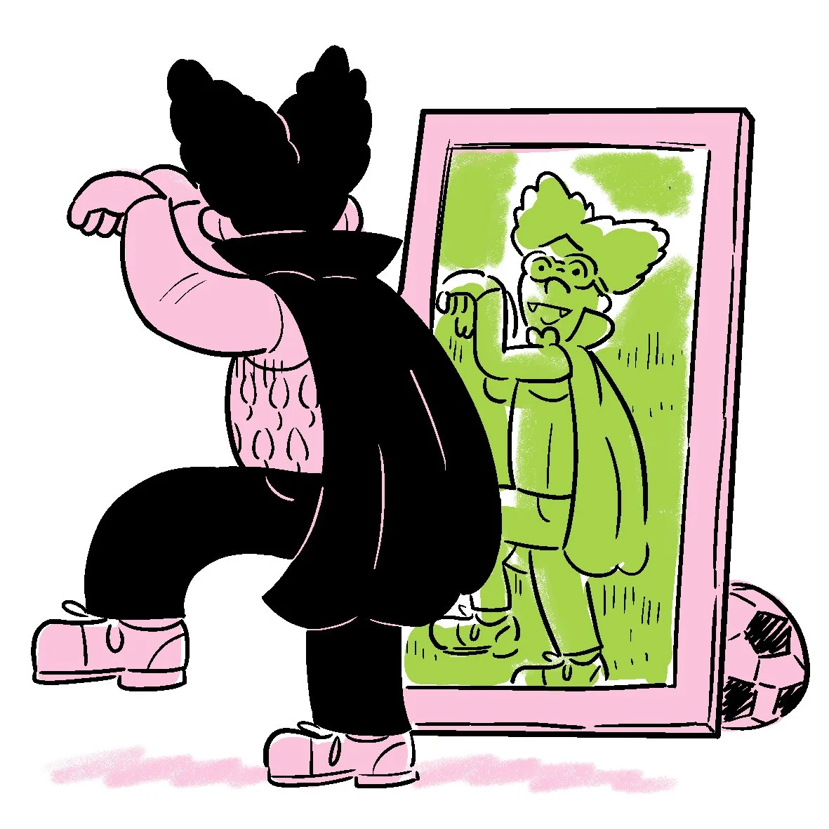 Spot illo for children's anthology Joyful Joyful 