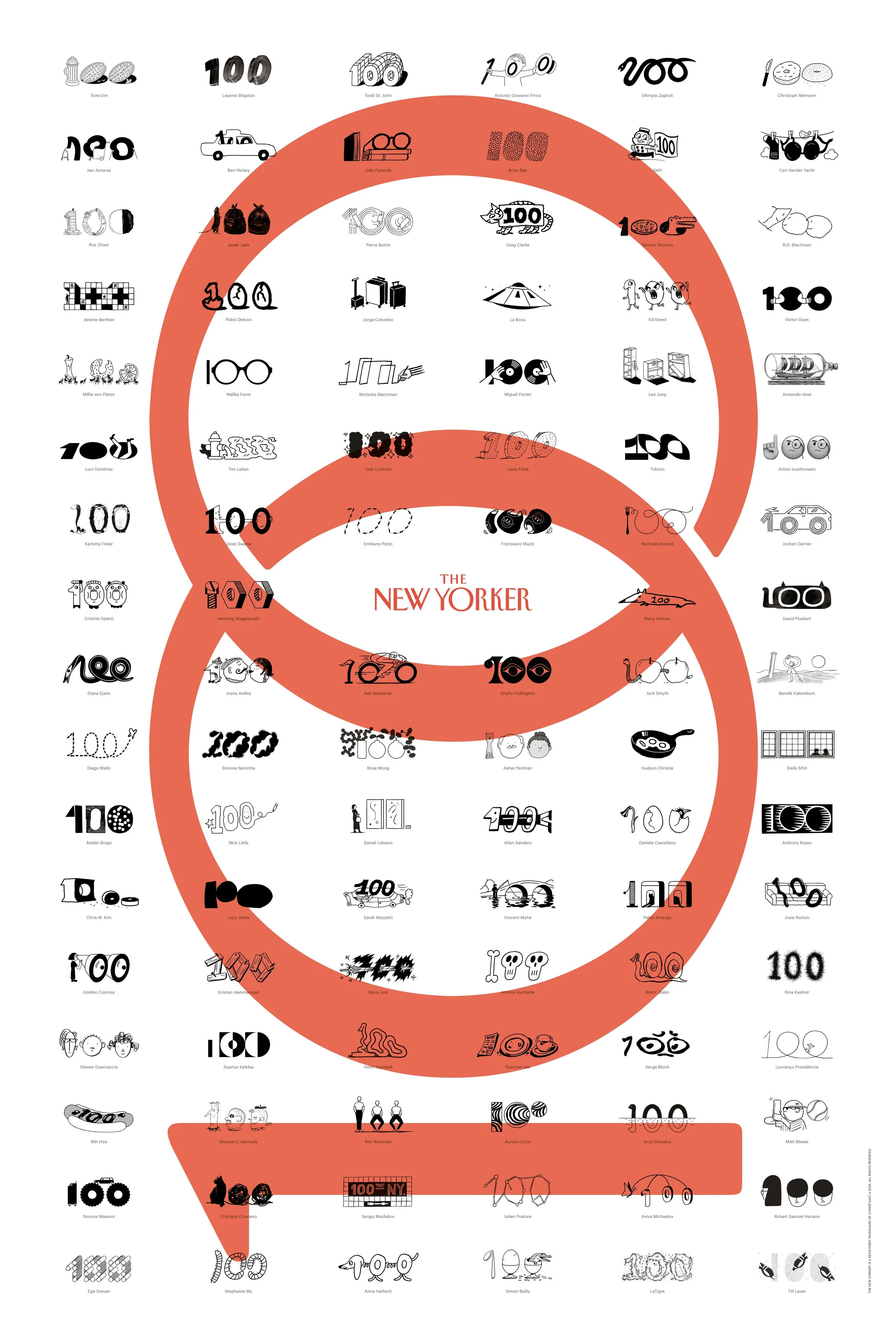New Yorker 100th anniversary Poster