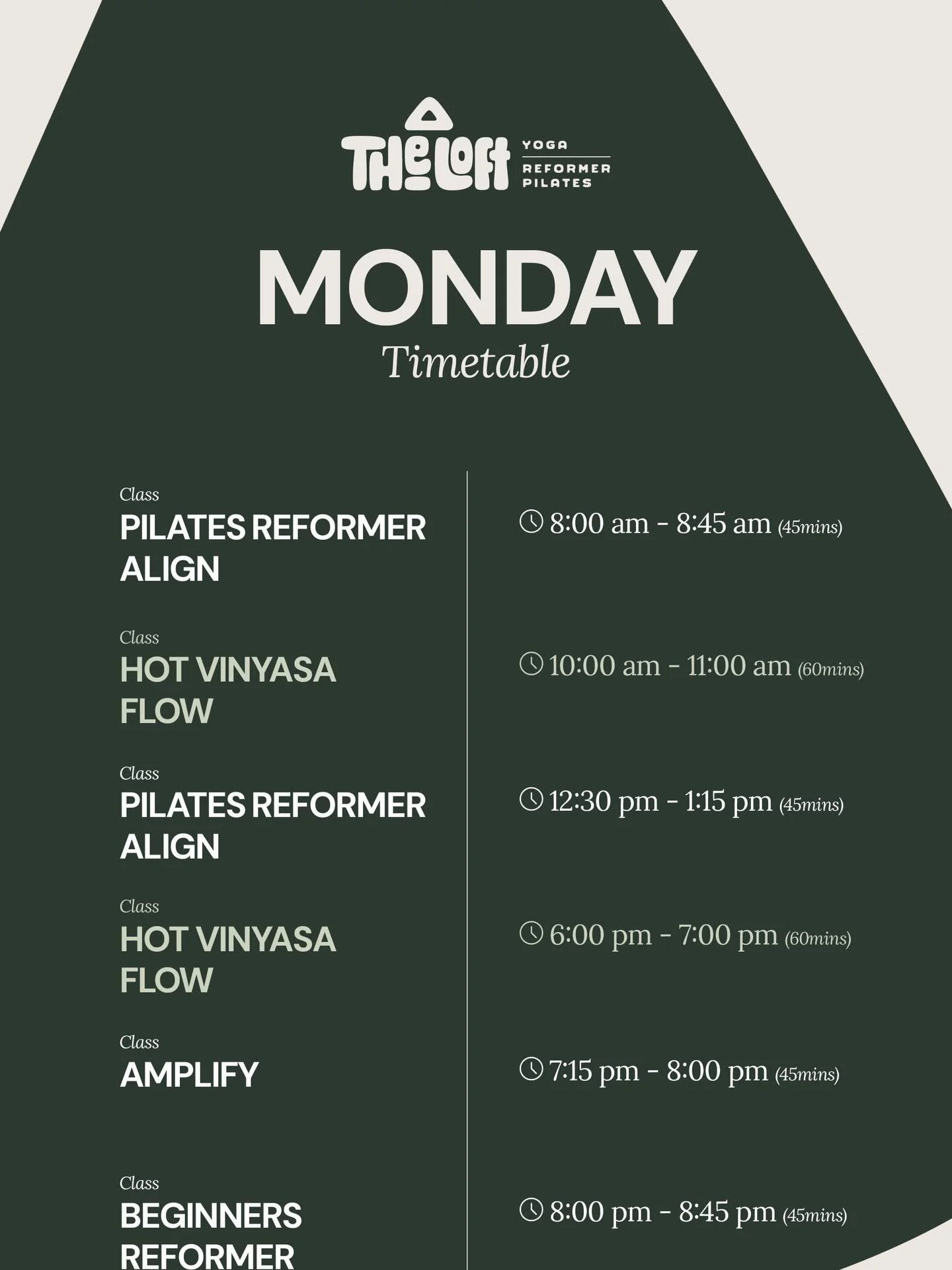 Start your week strong.
Reformer to fire up your core.
Yoga to ground and reset.

Book your spot and set the tone for the week ahead.

#TheLoftManchester #ReformerPilates #ManchesterYoga