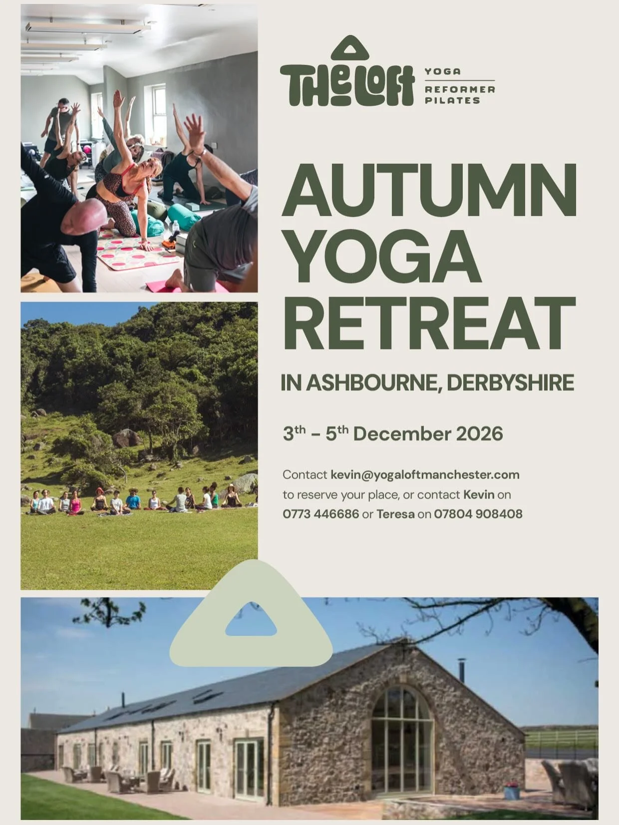 You don&rsquo;t need another class.
You need to get away.  3 days in the countryside to reset your body and mind.

No pressure. No performance.
Just movement, rest, and space to breathe.

Derbyshire | 3&ndash;5 Dec 2026. ✔ Yoga + restorative sessions