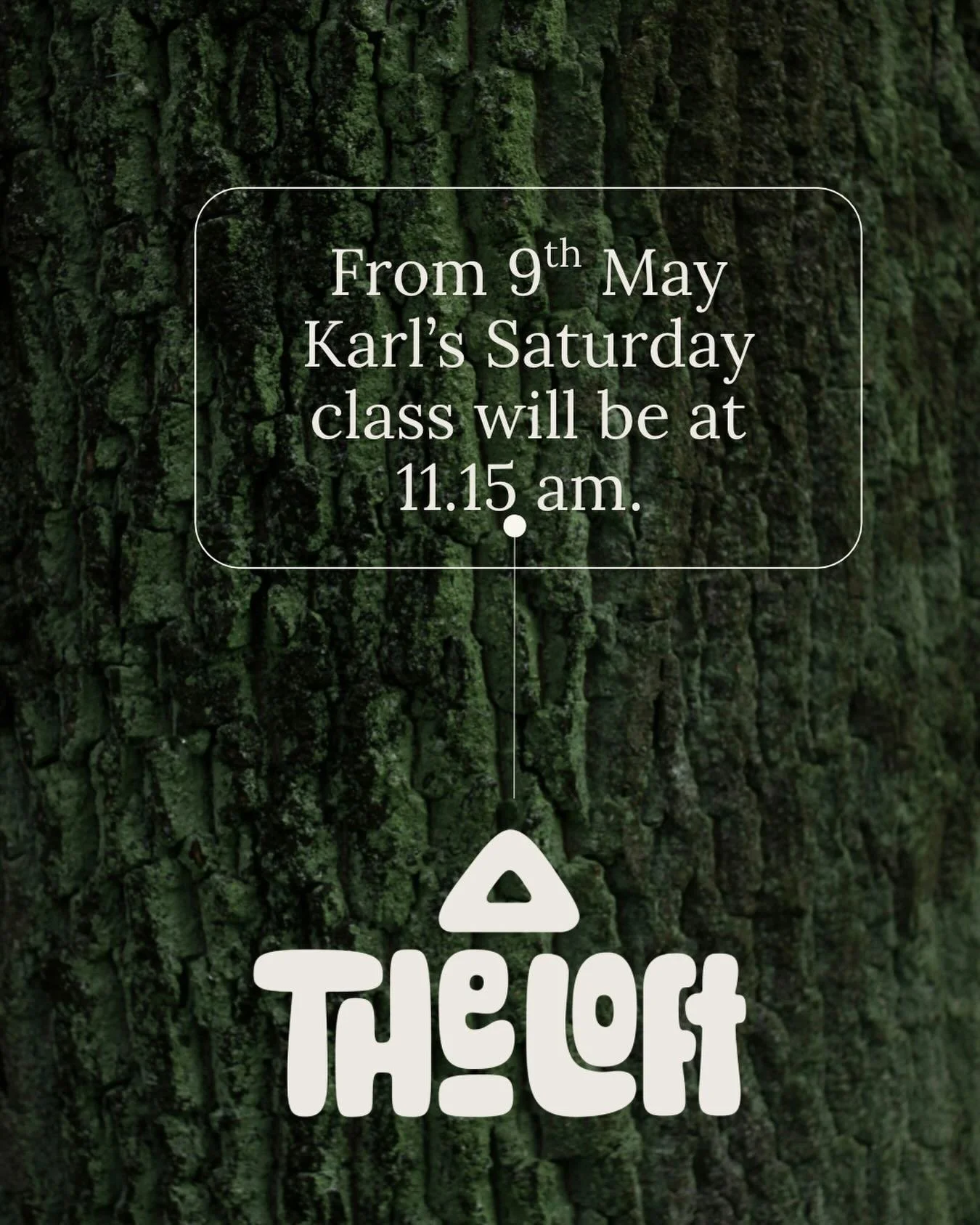 &ldquo;Small shift. Same depth.
From 9th May, Karl&rsquo;s Saturday class moves from 11:30am to 11:15am.

Just a little earlier so you can move, breathe, and still have the rest of your Saturday ahead.

Book your mat at The Loft&rdquo;

#theloftmanch
