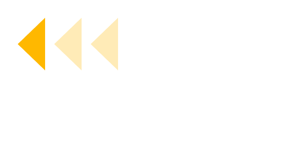 Tre gule pile-ikoner peger mod venstre, med tekst 'Tilbage' ved siden af.