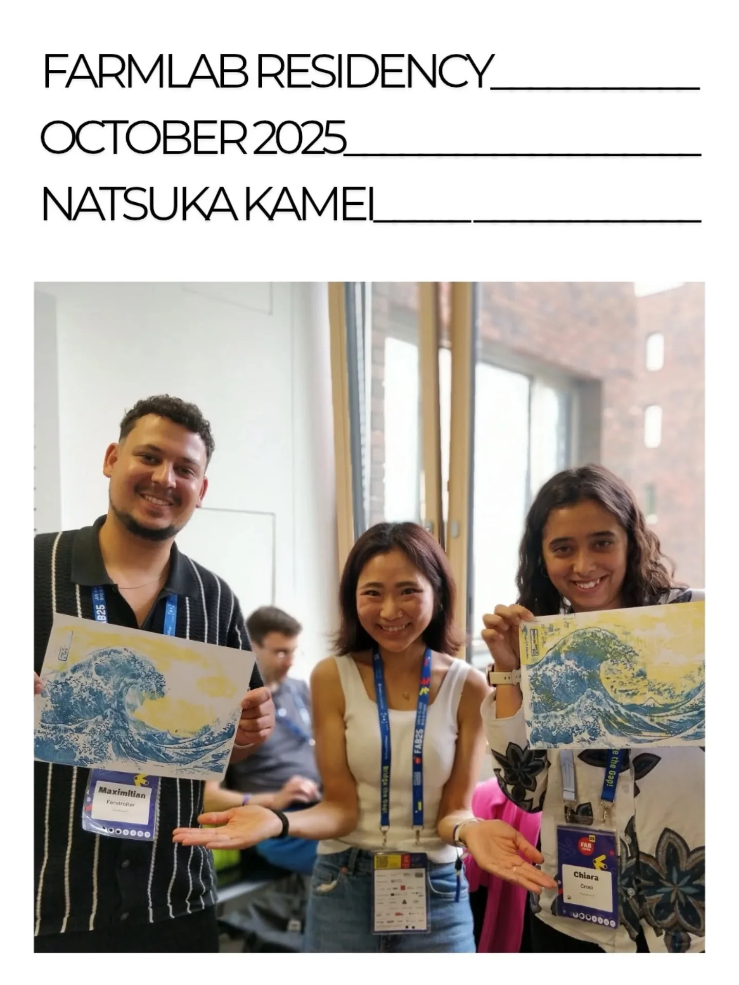 ✨ In October, we had the pleasure of welcoming @born_again_ukiyoe (Natsuka Kamei) at @farmlab.at for what started as a short visit and soon turned into a spontaneous mini-residency.

Natsuka is a Japanese designer and maker exploring the encounter be