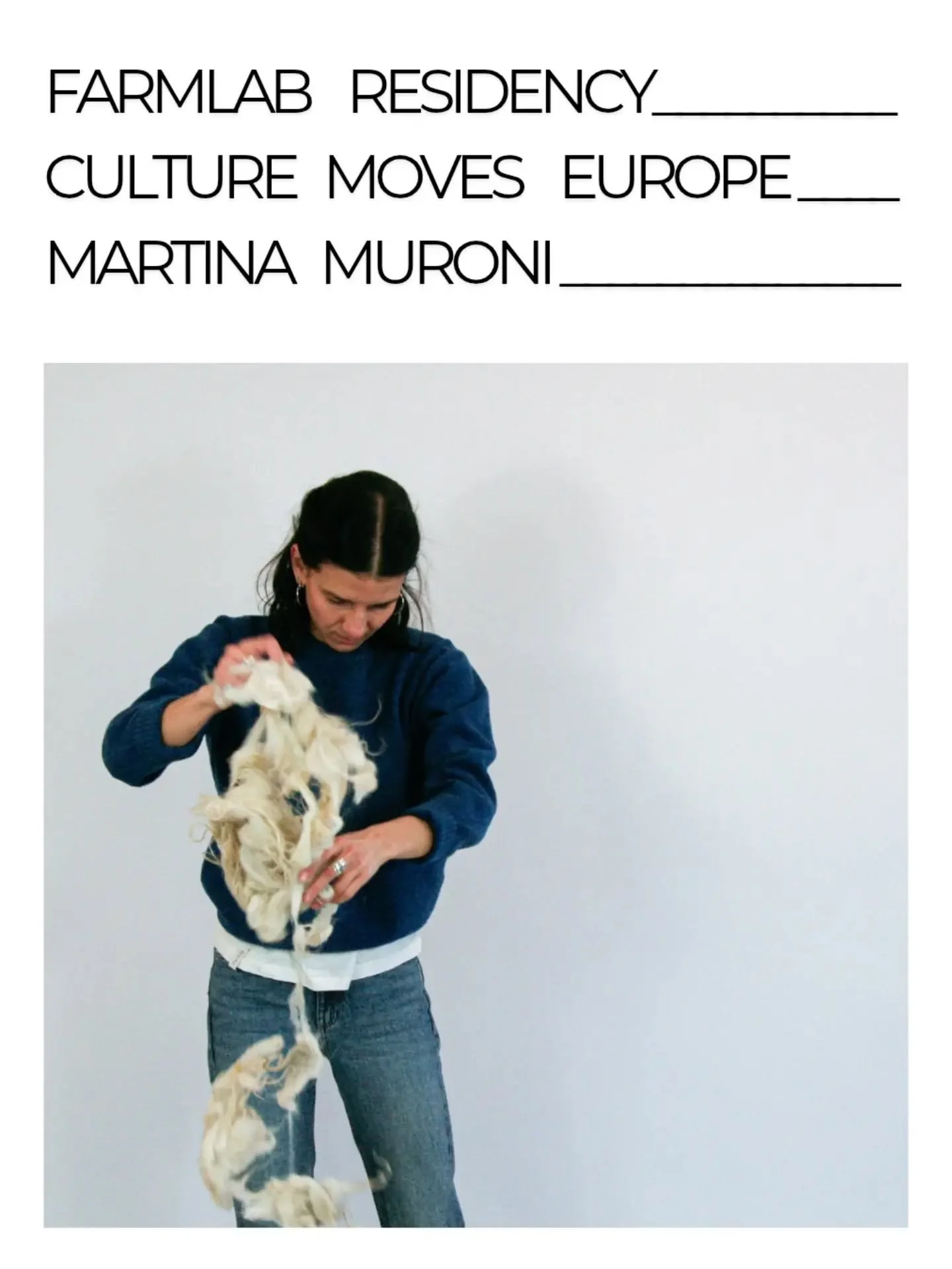 🐑 We&rsquo;re very happy to announce our next resident at @farmlab.at!

This September, Martina Muroni, a wool researcher from Sardinia, Italy, will join us for a three-week residency exploring wool, water, and alternative ways of working with this 