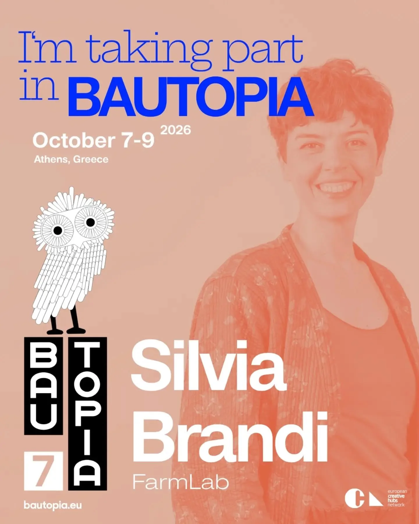 FarmLab is heading to Athens! 🇬🇷
From 7&ndash;9 October we&rsquo;ll be joining BAUTOPIA 7, the annual gathering of the @creativehubsnet , this year exploring Creative Agency: Sustaining Culture &amp; Creativity in the Age of Intelligence.

We&rsquo