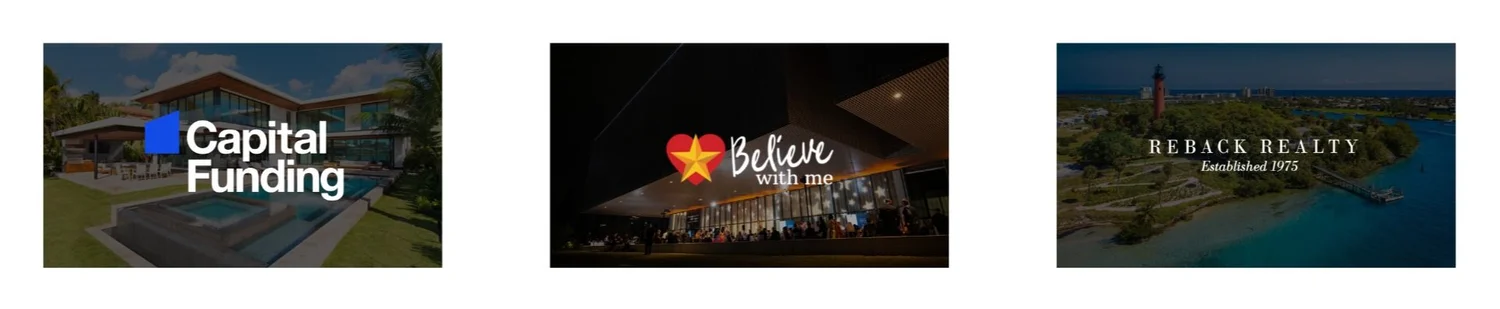 Daybreak clients: Capital Funding, Believe With Me and Reback Realty