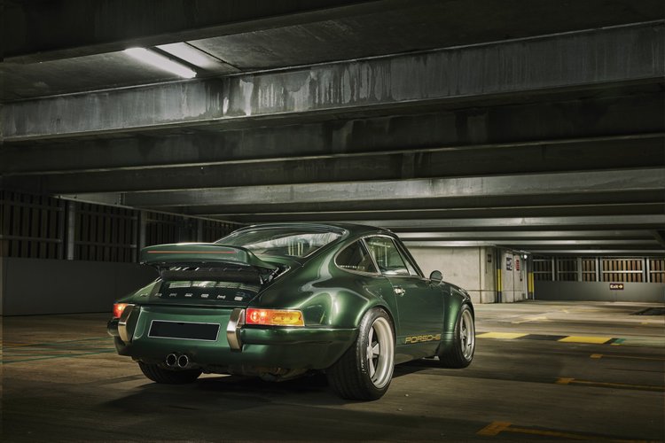 911 GTR Oak Green front three quarter view