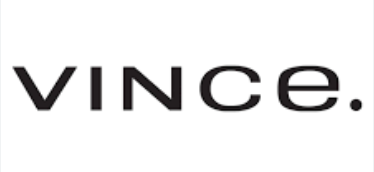 Vince logo in black text on a white background