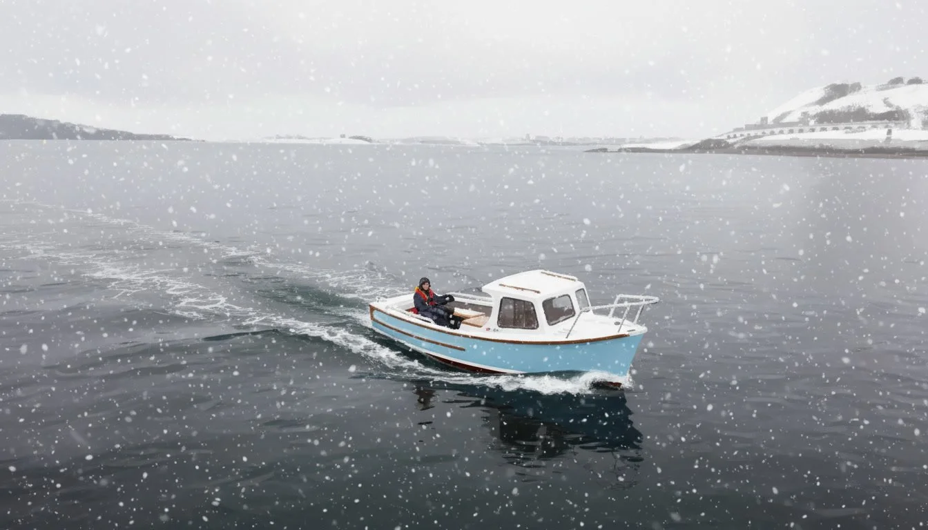 🎄&lsquo;𝐓𝐰𝐚𝐬 𝐭𝐡𝐞 𝐧𝐢𝐠𝐡𝐭 𝐛𝐞𝐟𝐨𝐫𝐞 𝐂𝐡𝐫𝐢𝐬𝐭𝐦𝐚𝐬🎄

&lsquo;Twas the night before Christmas, all&rsquo;s quiet on the quay,
No halyards were clanking, just the lap of the sea.
A Pilot sat waiting, snug, steady and true,
Built not fo