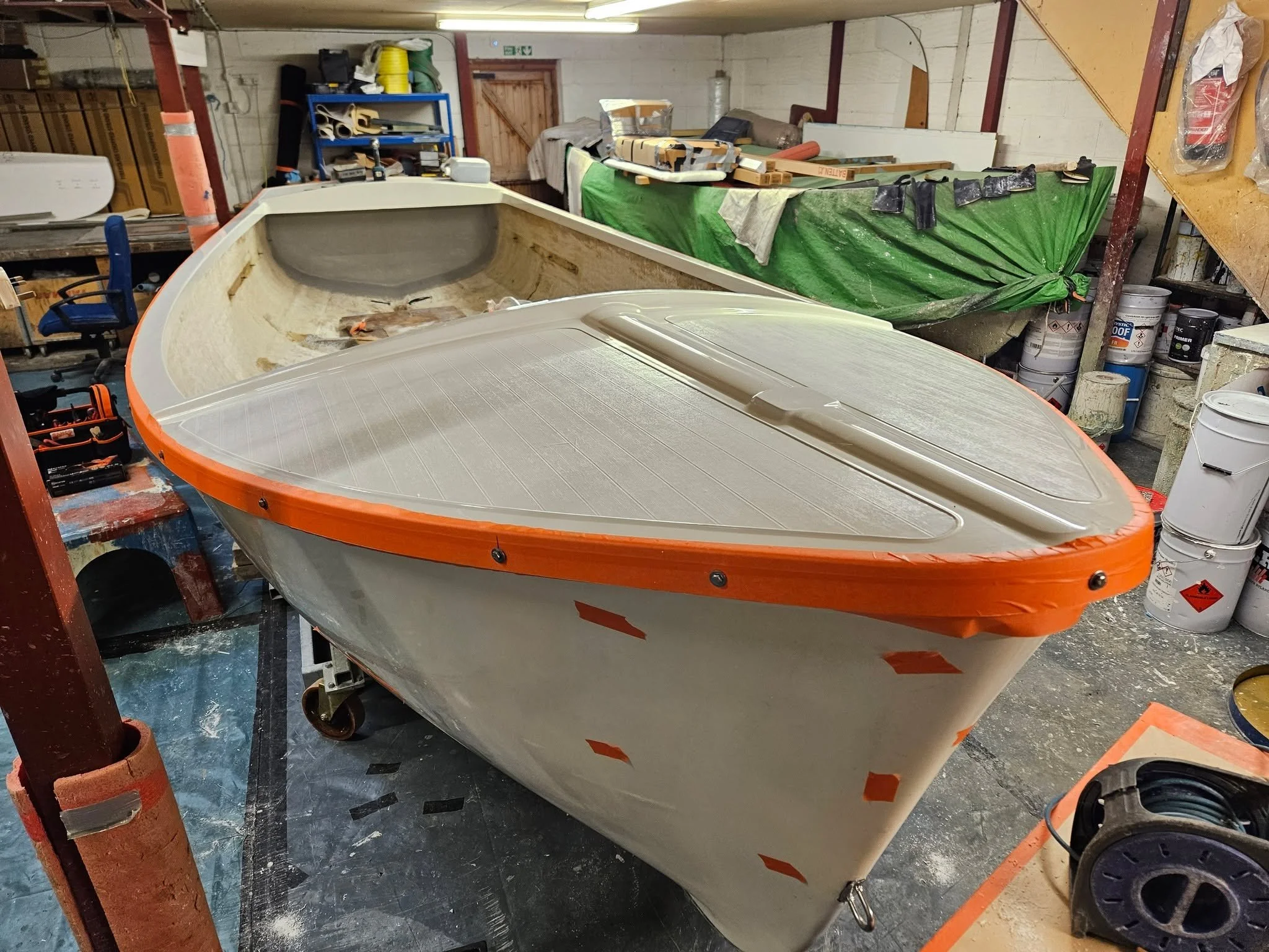 This week in the workshop we&rsquo;ve installed the new ringdeck moulding that was made last week .  It's always a satisfying moment when a fresh moulding drops into place and really starts to define the boat.

We&rsquo;ve also been busy making the f