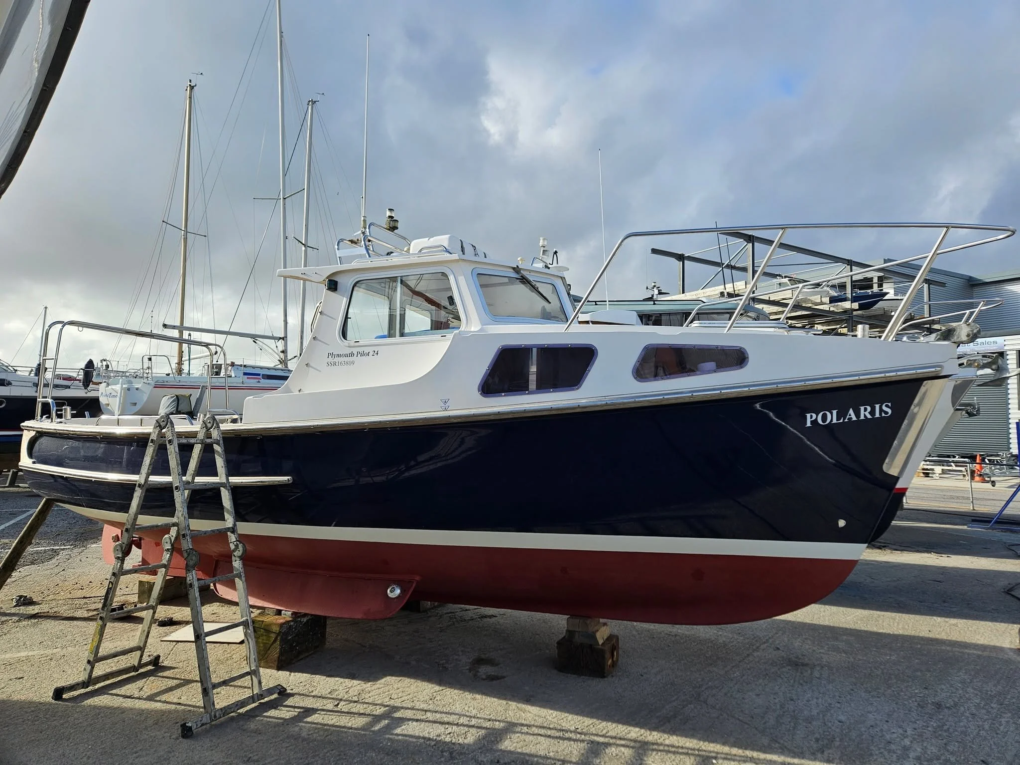 This week we spent a couple of days on 𝗣𝗢𝗟𝗔𝗥𝗜𝗦, a Plymouth Pilot 24', getting her ready for her new owner ahead of delivery next week.

We&rsquo;ve been working through a number of jobs ahead of handover, including a new bilge pump and alarm, 